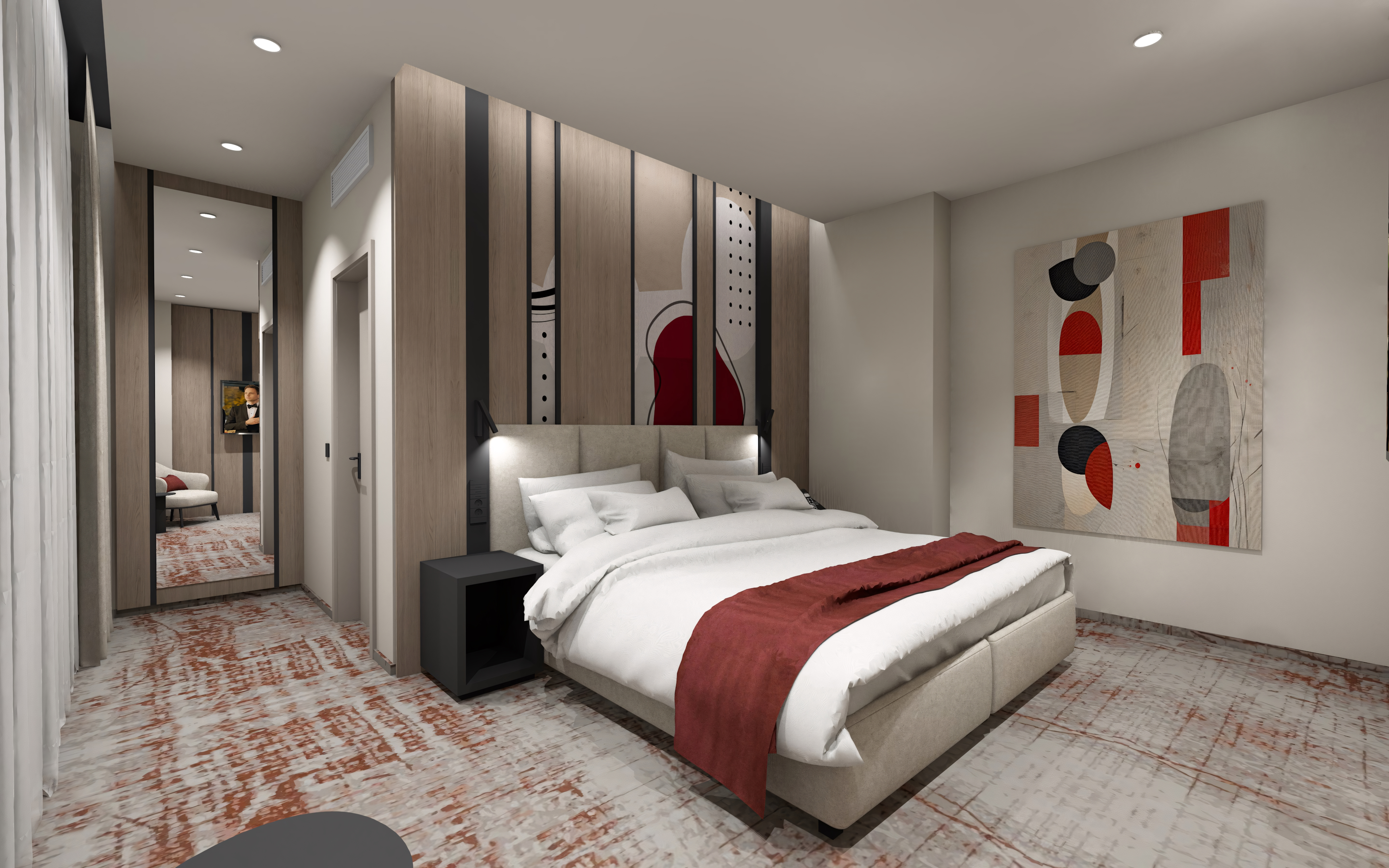 Guest room at the Ramada by Wyndham Zalau in Zalau, Other than US/Canada