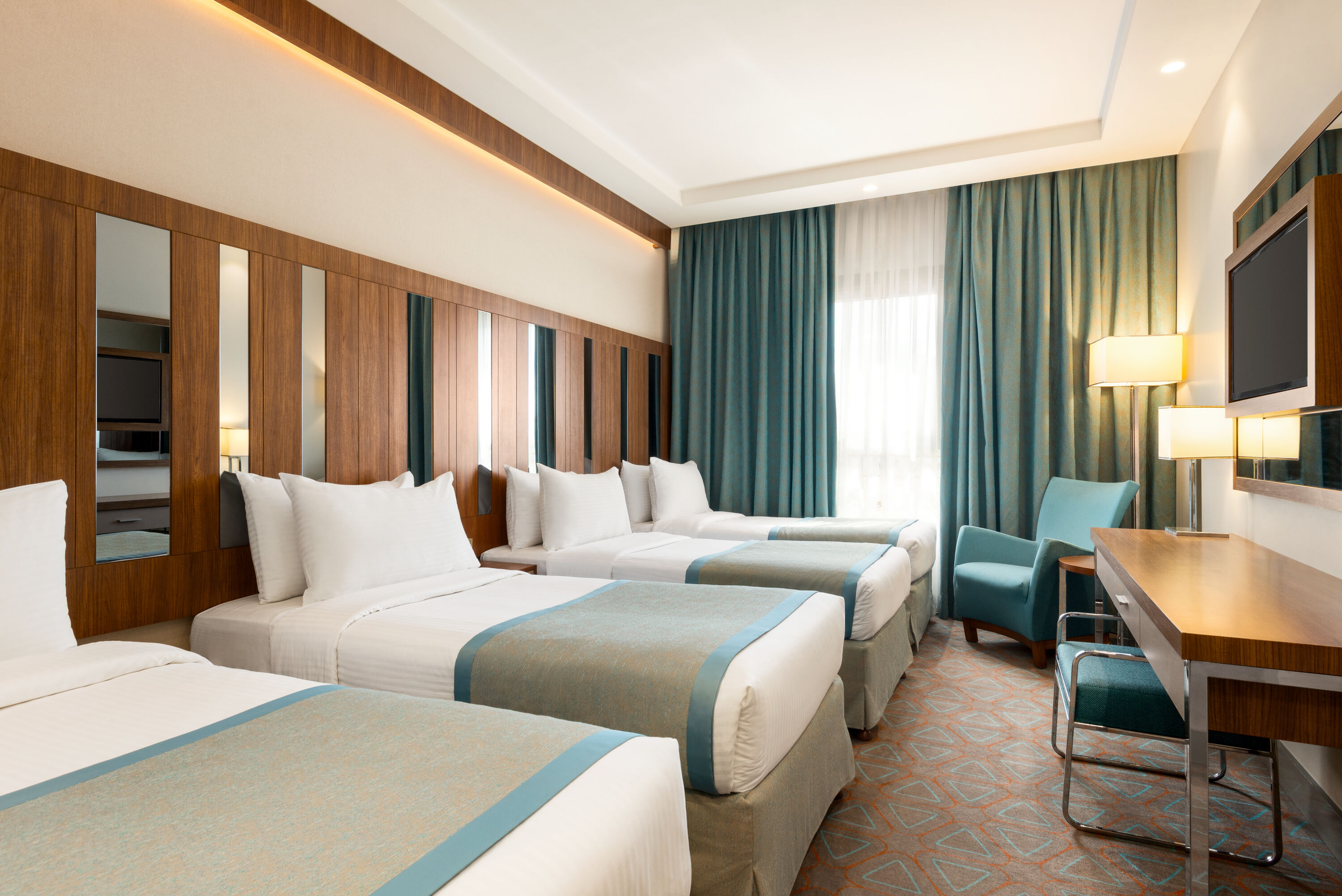 Guest room at the Ramada by Wyndham Makkah Zad Al Tayseer in Makkah, Other than US/Canada