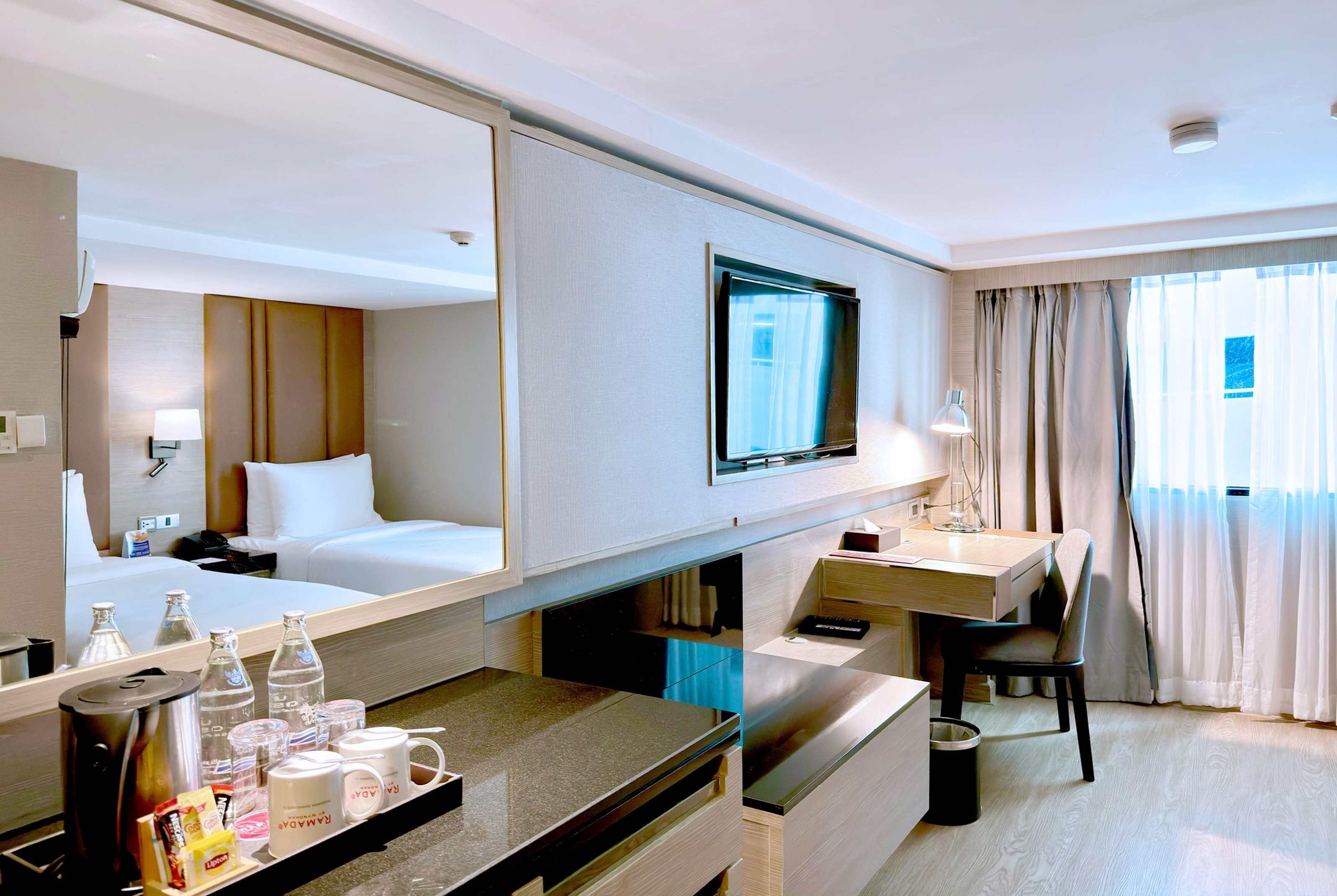Guest room at the Ramada by Wyndham Bangkok Sukhumvit 11 in Bangkok, Other than US/Canada