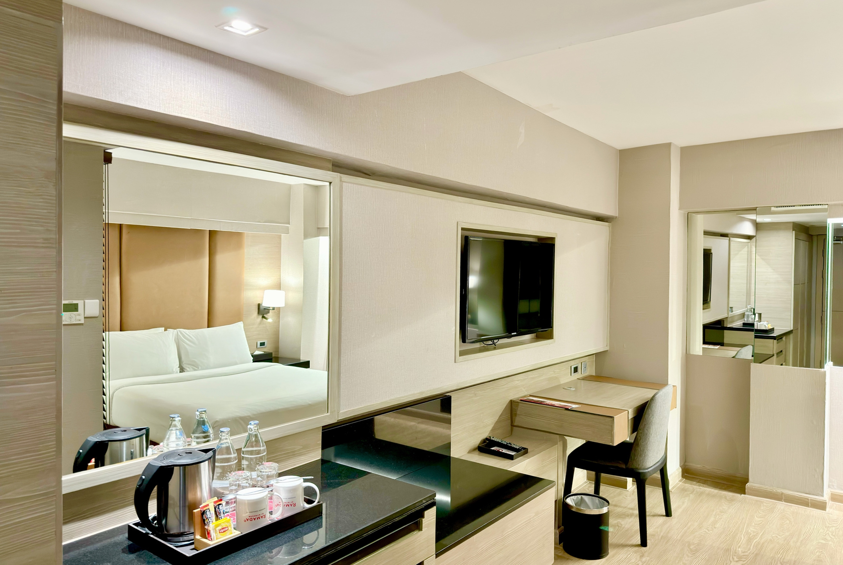 Guest room at the Ramada by Wyndham Bangkok Sukhumvit 11 in Bangkok, Other than US/Canada