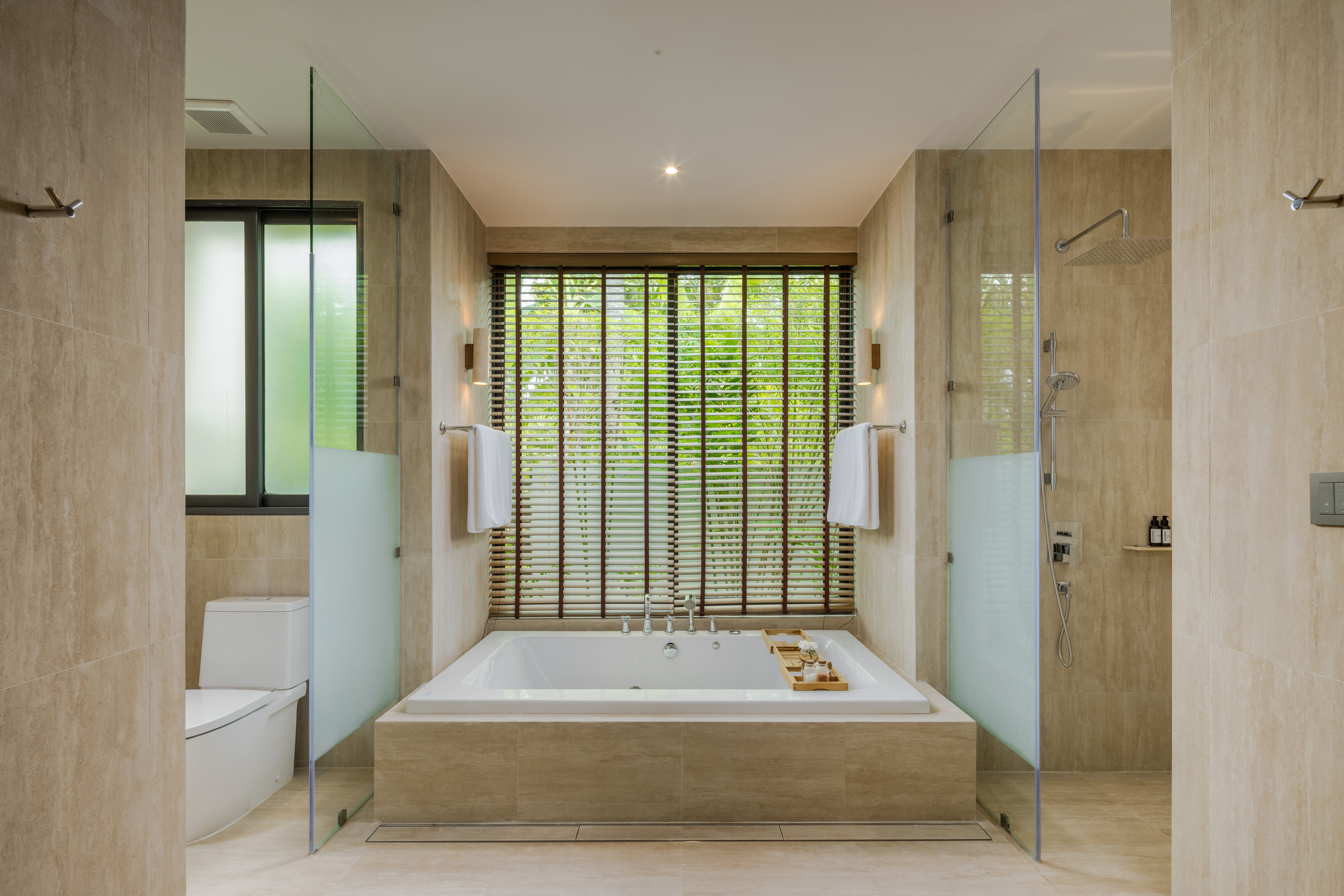Guest room bath at the Ramada Resort by Wyndham Khao Lak in Phang Nga, Other than US/Canada
