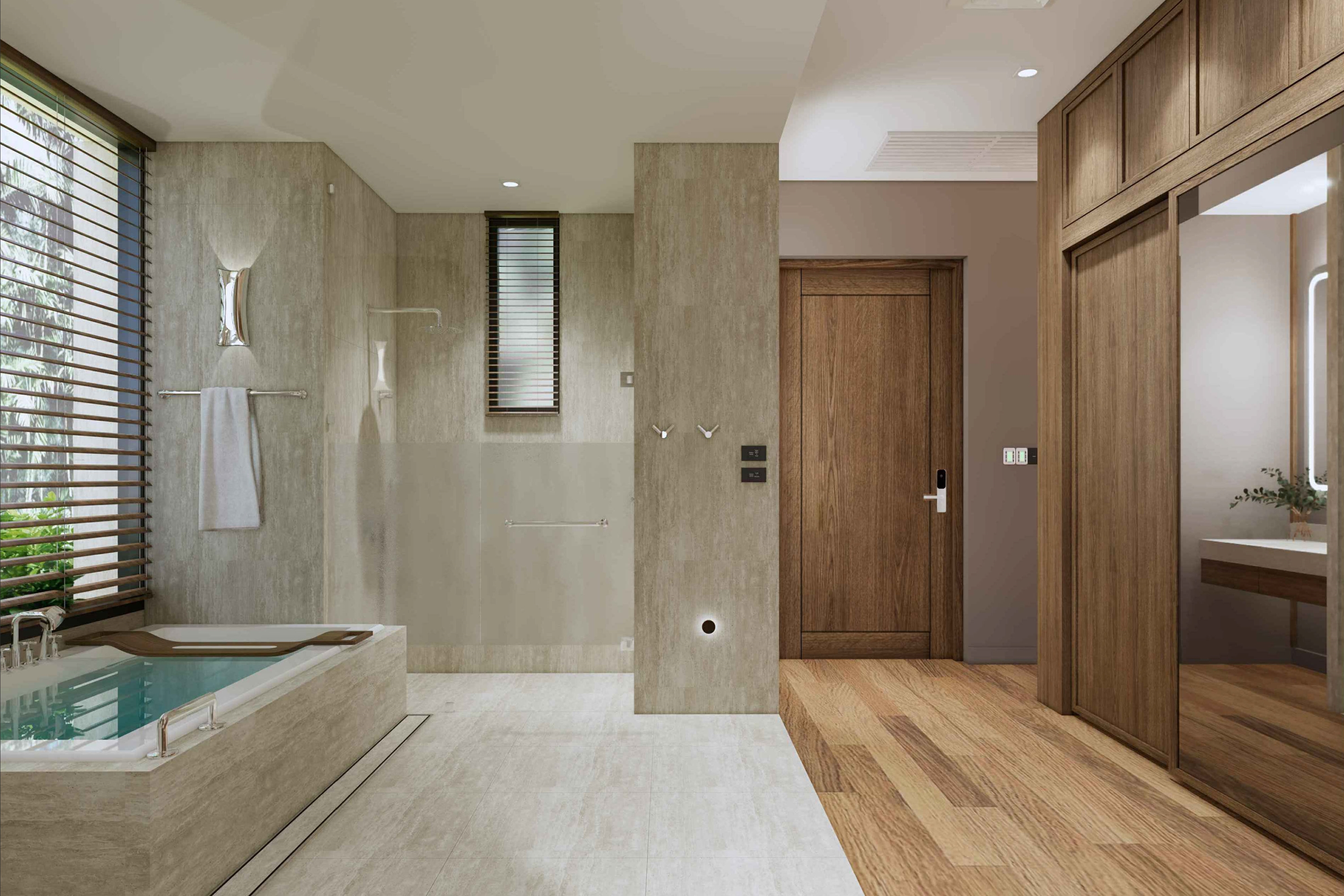 Guest room bath at the Ramada Resort by Wyndham Khao Lak in Phang Nga, Other than US/Canada