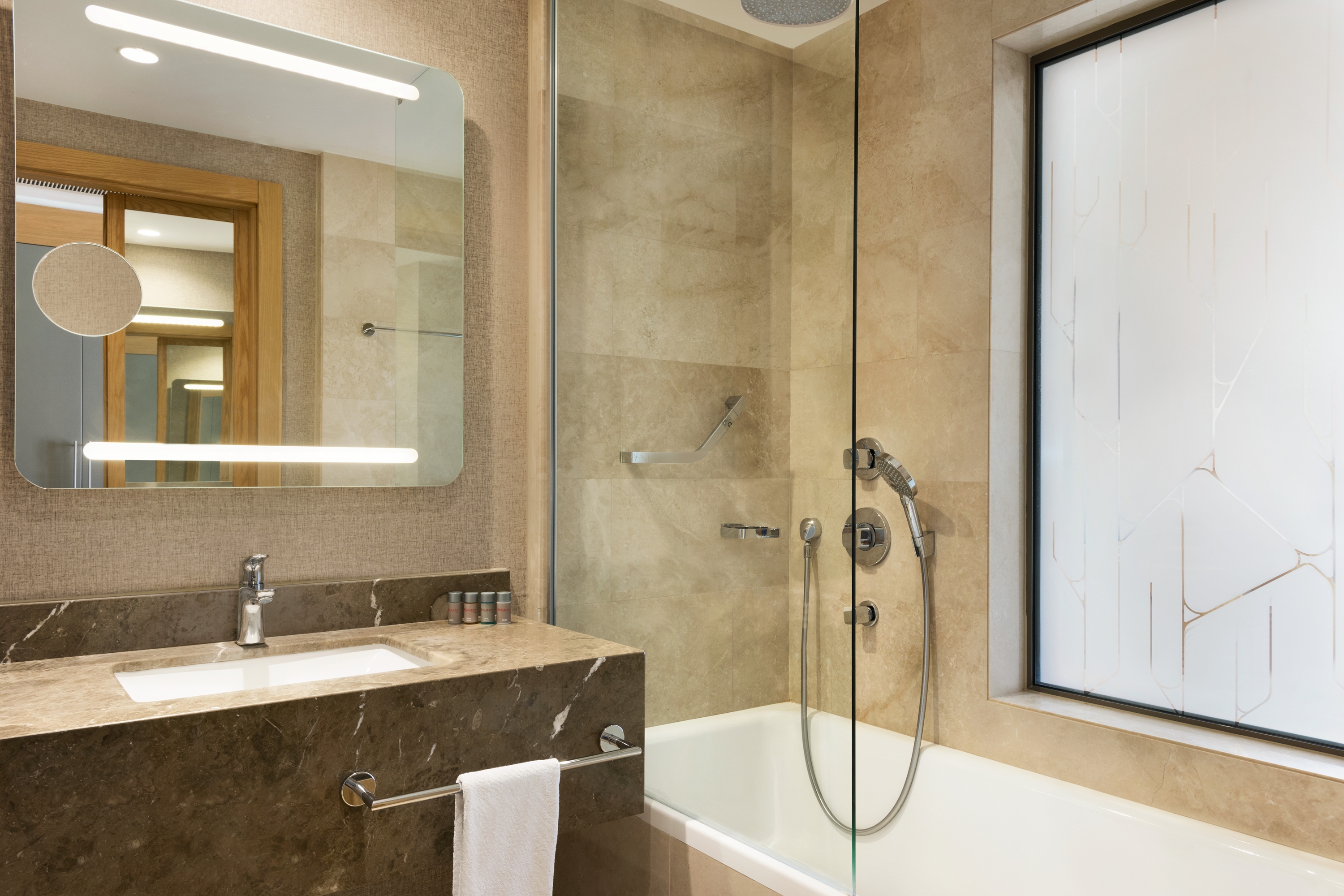 Guest room bath at the Ramada Hotel & Suites by Wyndham Adana in Adana, Other than US/Canada