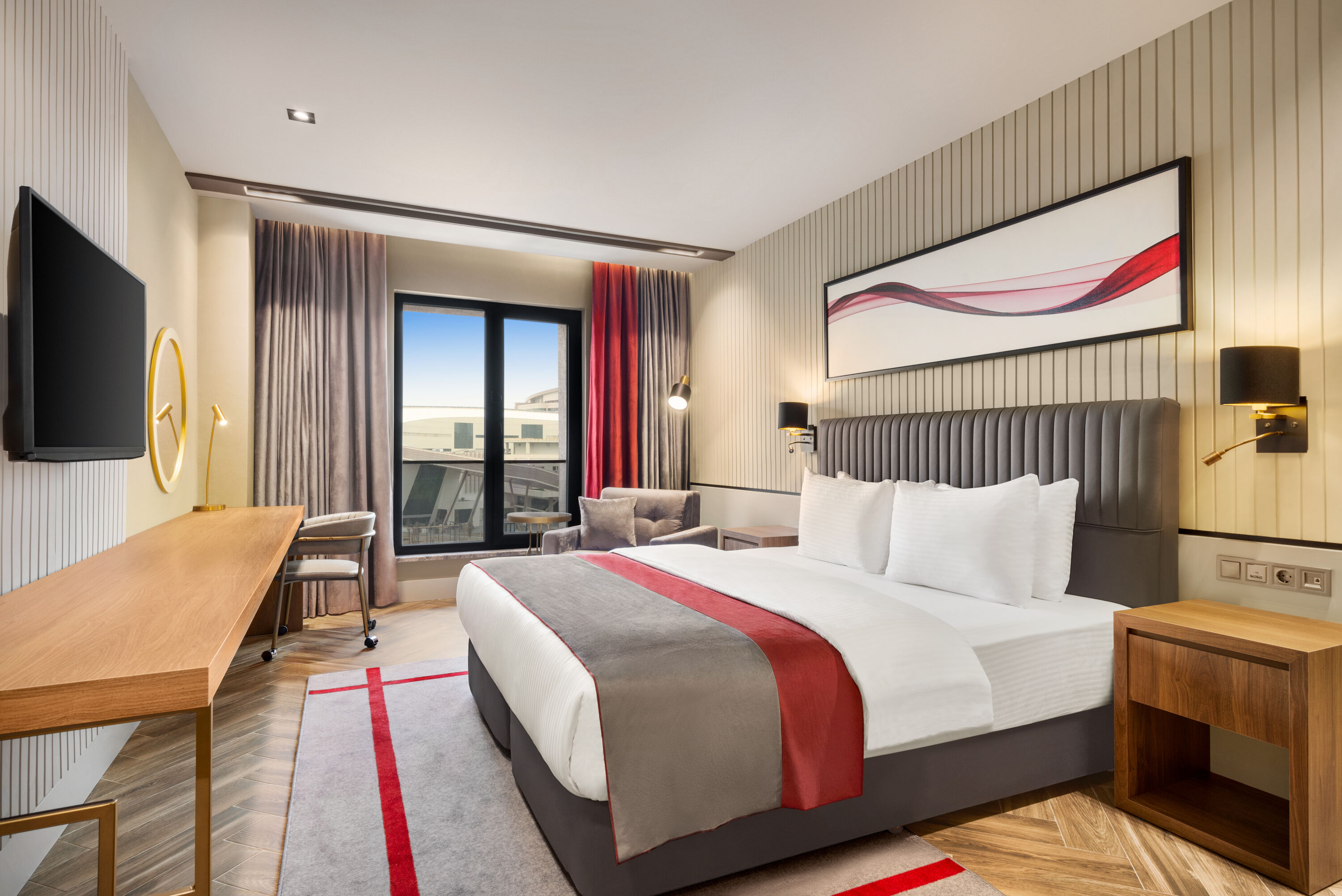 Guest room at the Ramada by Wyndham Erzurum in Erzurum, Other than US/Canada