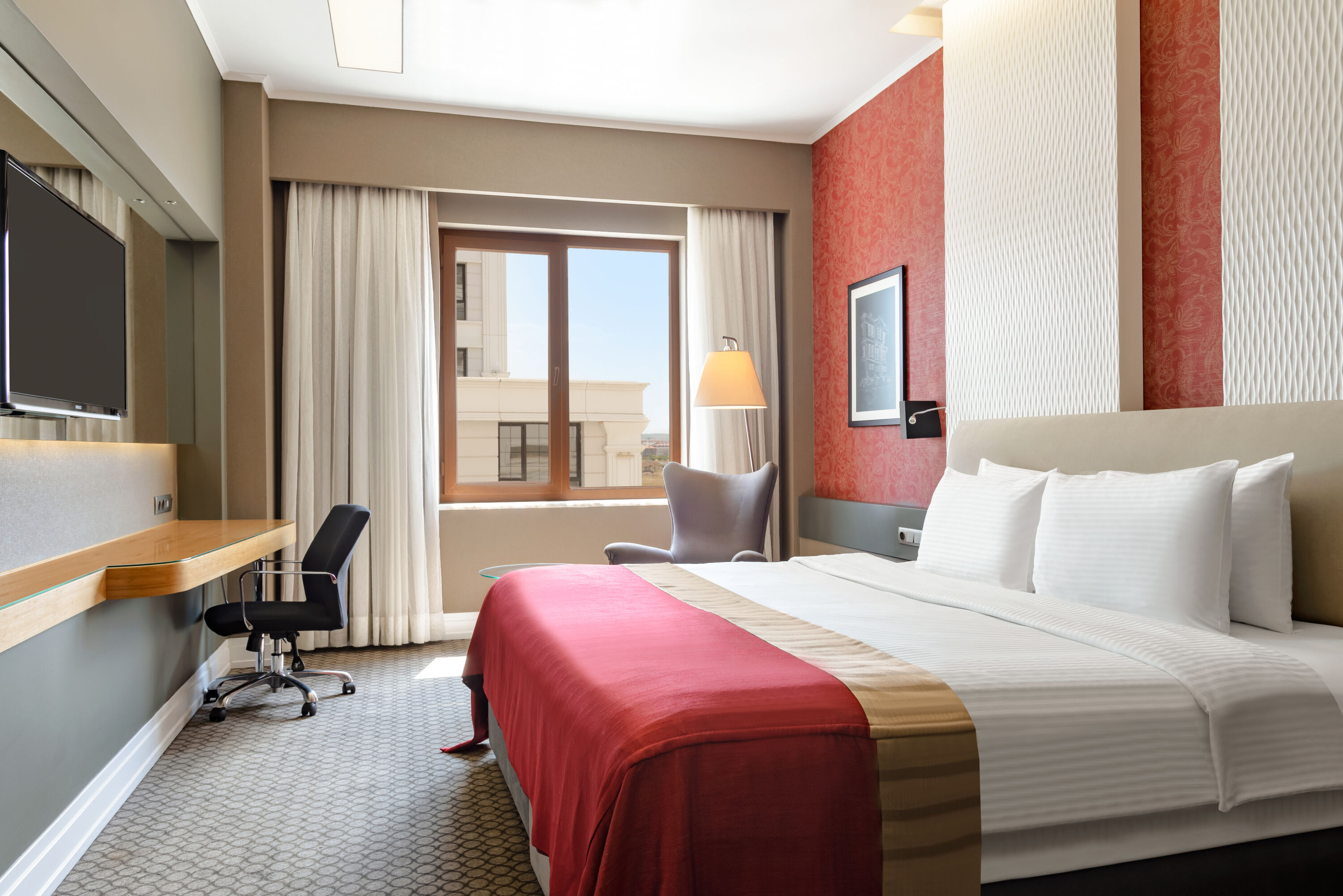 Guest room at the Ramada Plaza by Wyndham Eskisehir in Eskisehir, Other than US/Canada