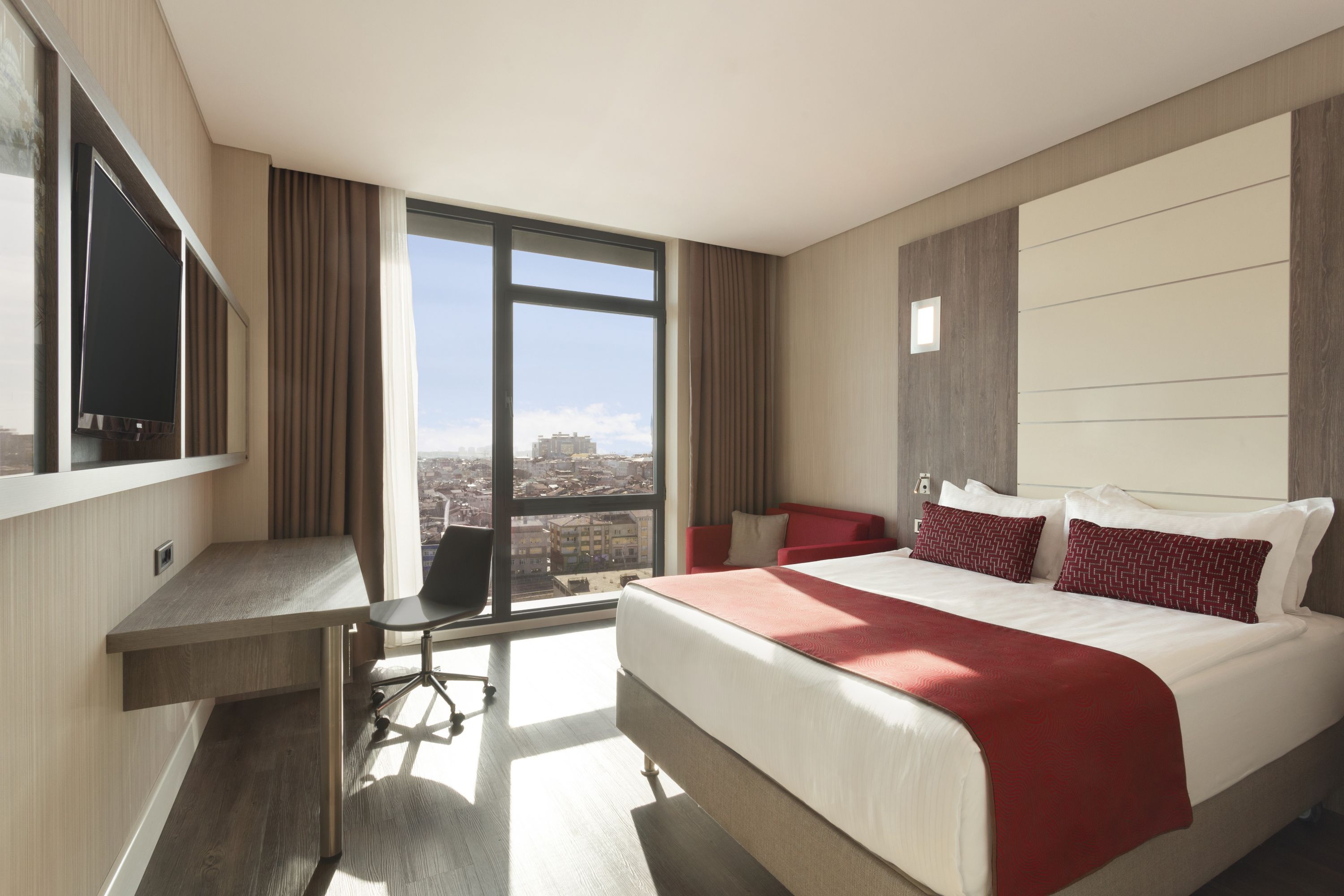 Guest room at the Ramada Encore by Wyndham Istanbul Bayrampasa in Istanbul, Other than US/Canada