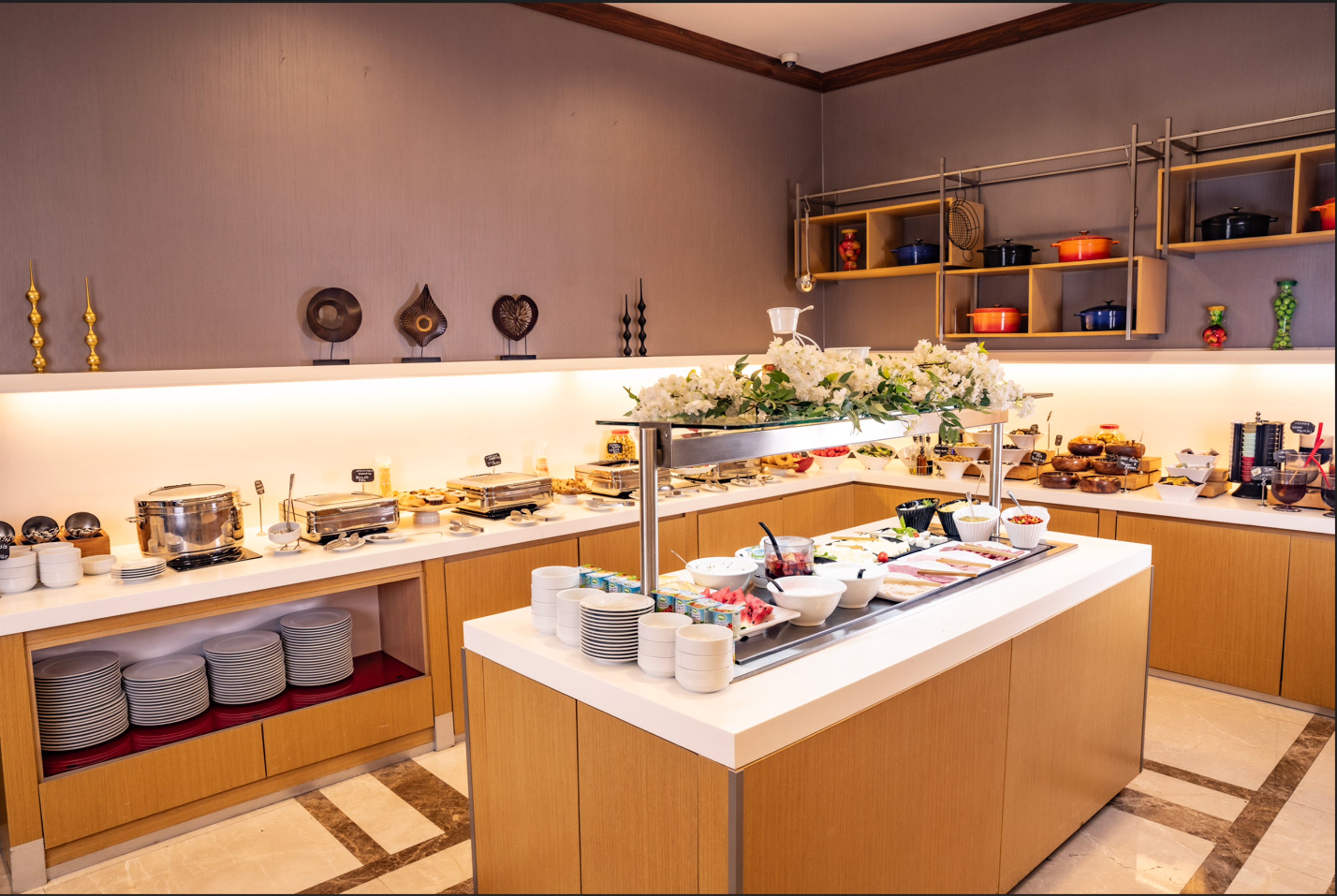 Ramada by Wyndham Istanbul Alibeykoy restaurant breakfast area close up in Istanbul, Other than US/Canada