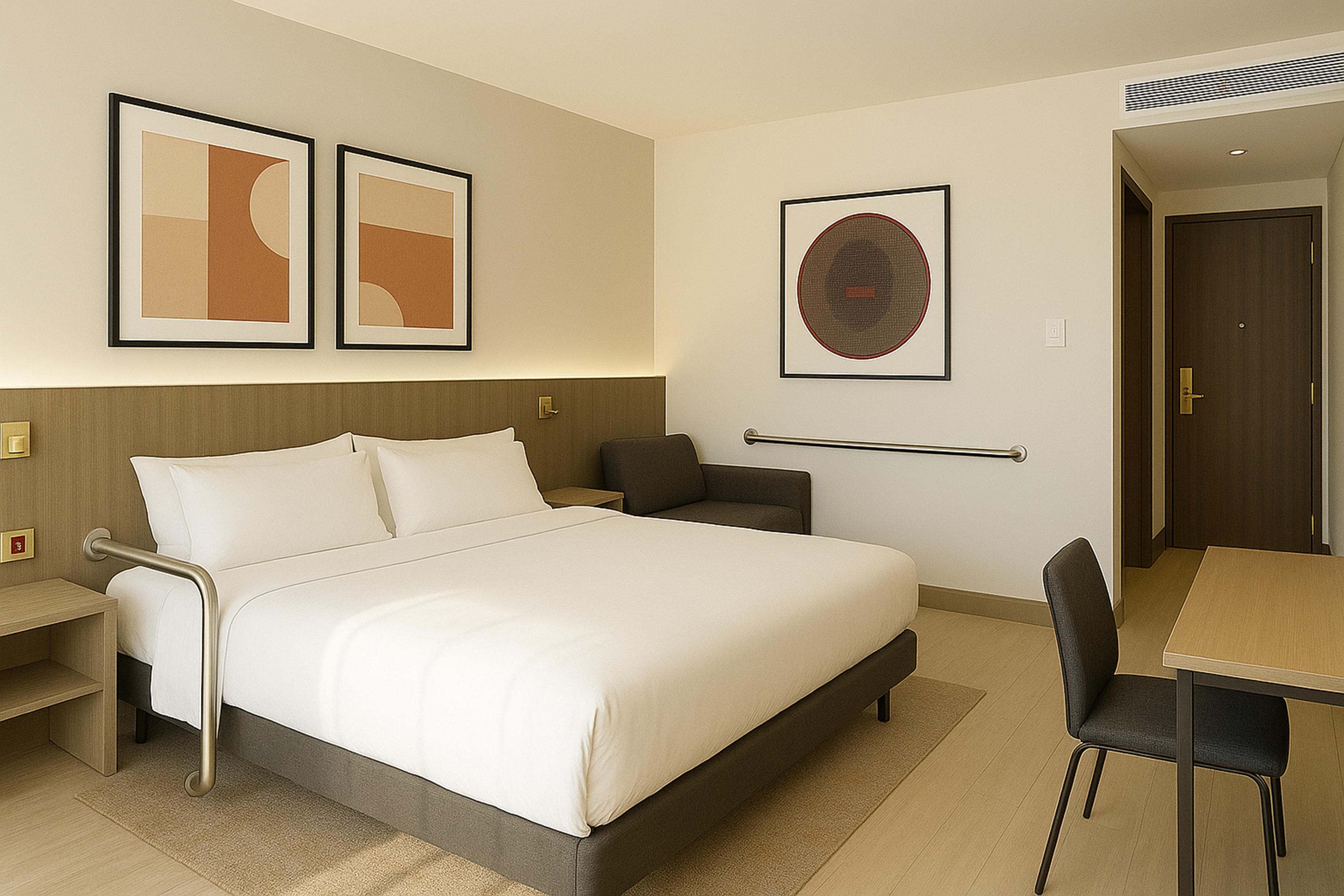 Guest room at the Ramada by Wyndham Arnavutkoy in Istanbul, Other than US/Canada