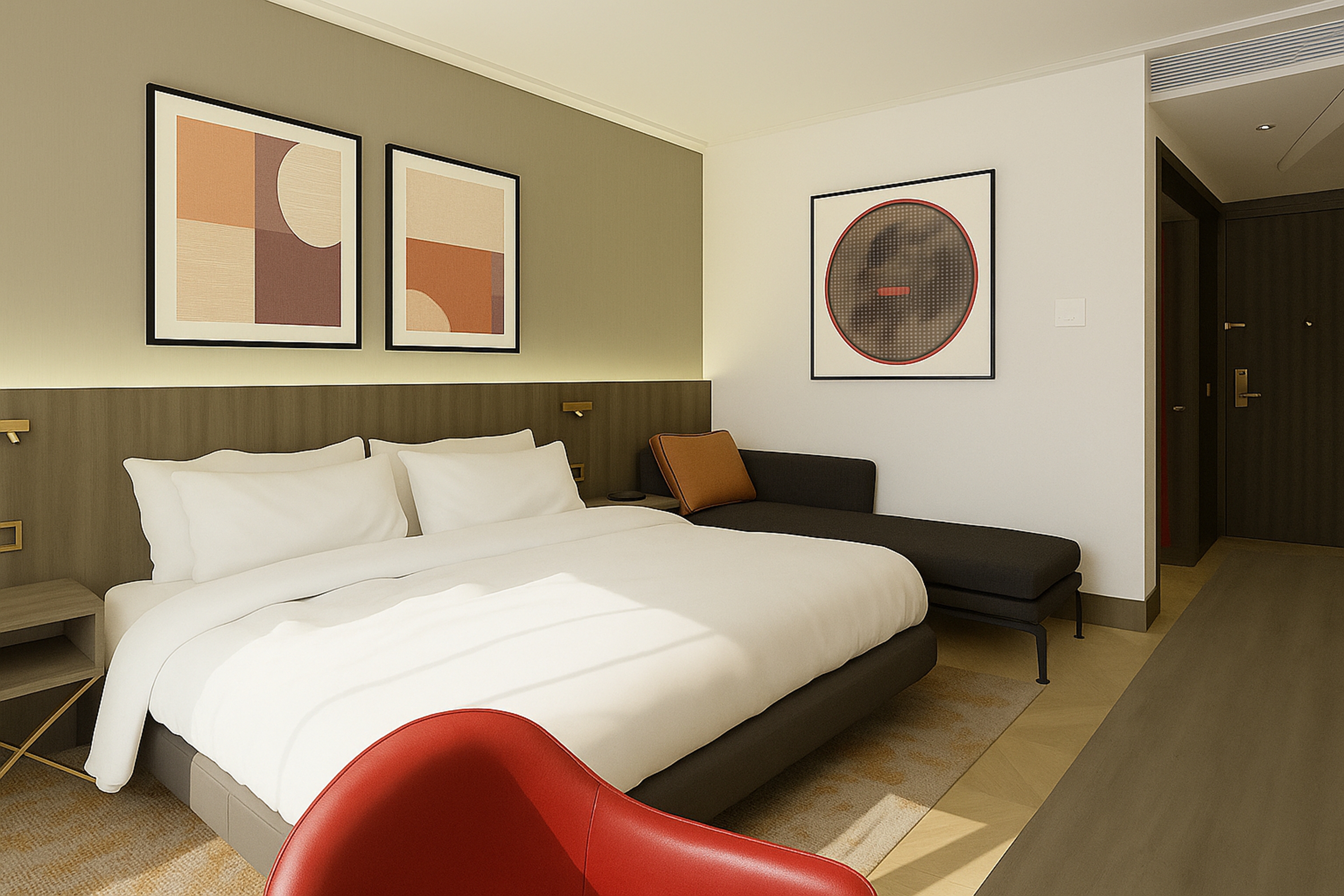 Guest room at the Ramada by Wyndham Arnavutkoy in Istanbul, Other than US/Canada