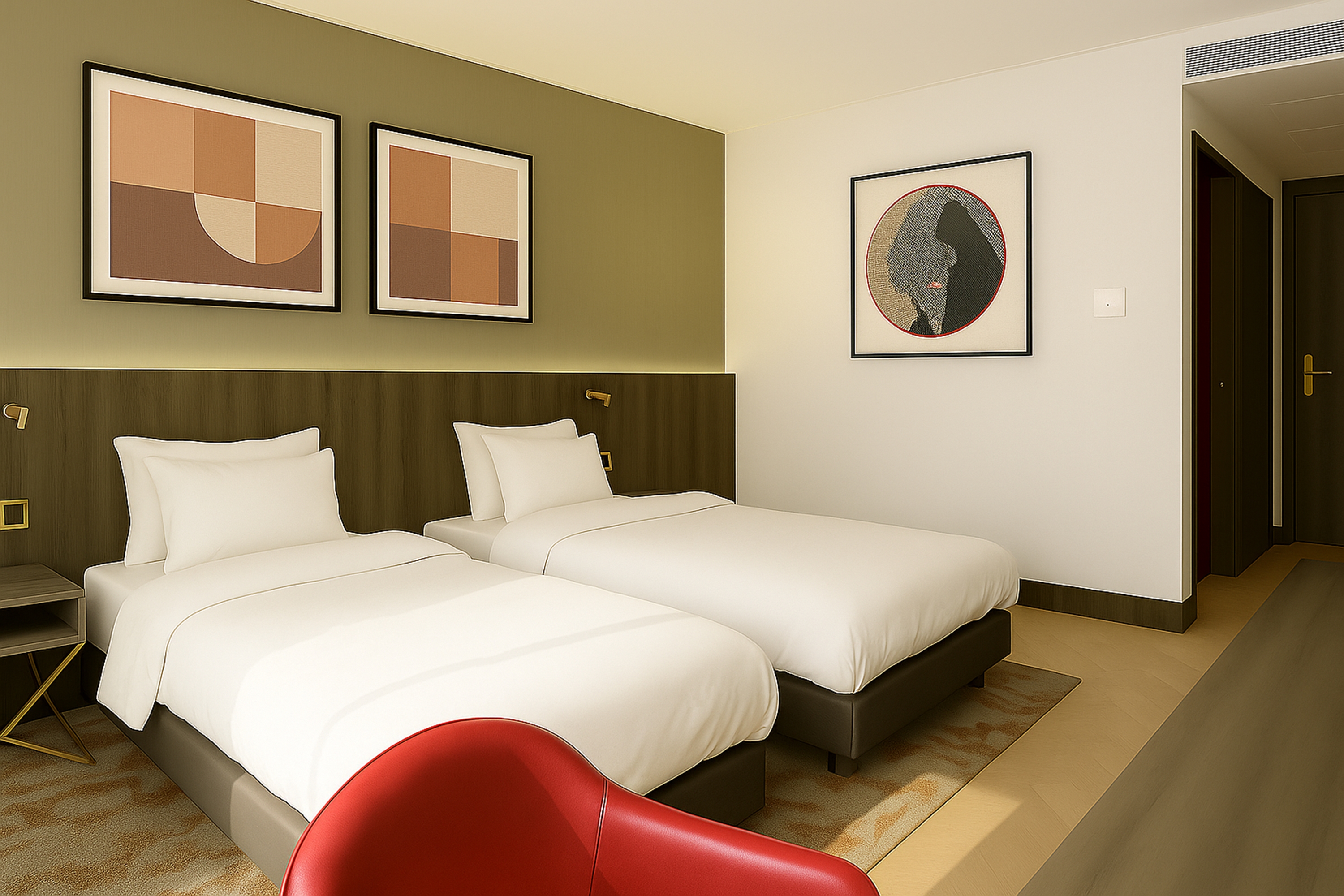 Guest room at the Ramada by Wyndham Arnavutkoy in Istanbul, Other than US/Canada