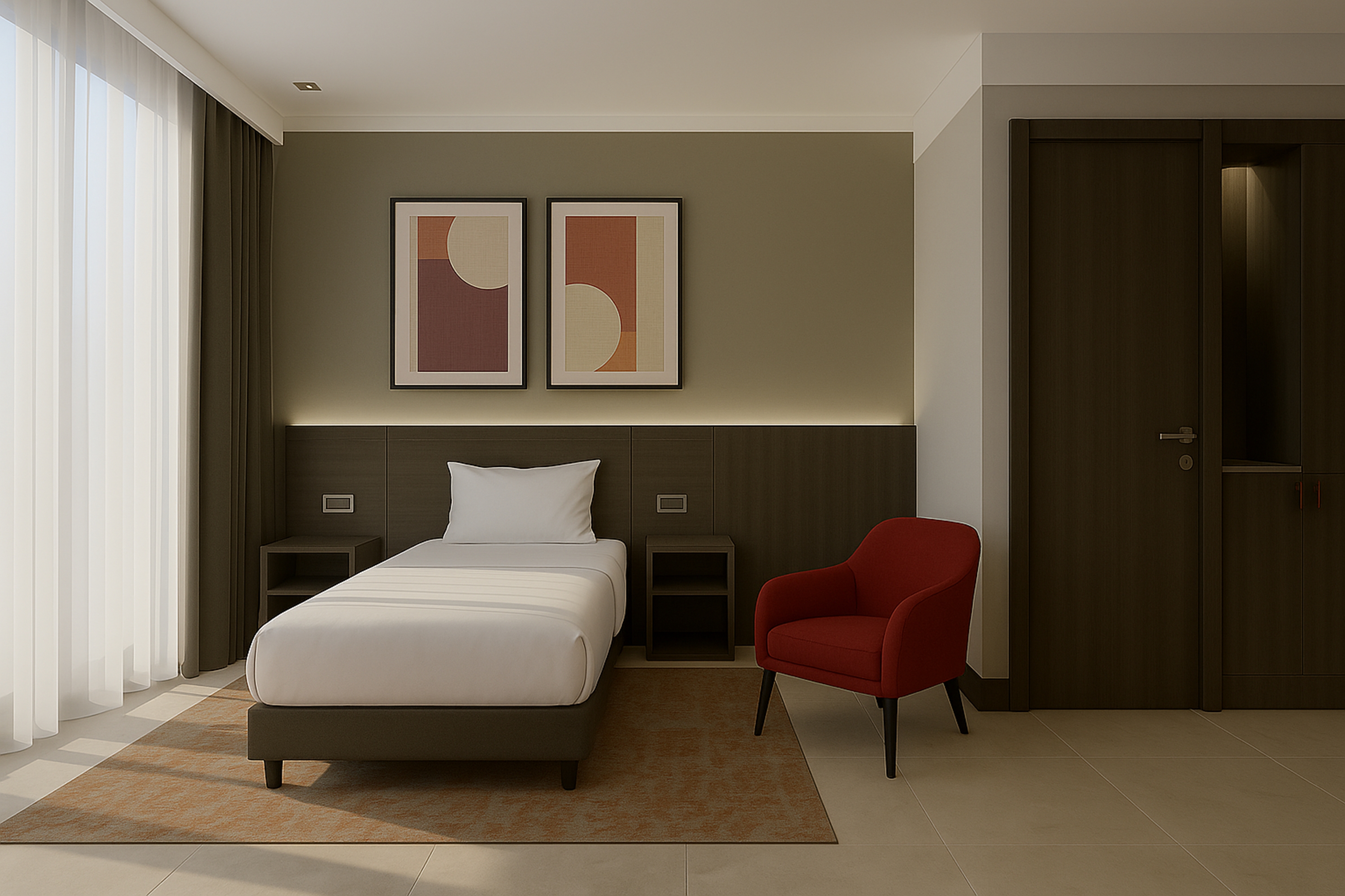 Guest room at the Ramada by Wyndham Arnavutkoy in Istanbul, Other than US/Canada