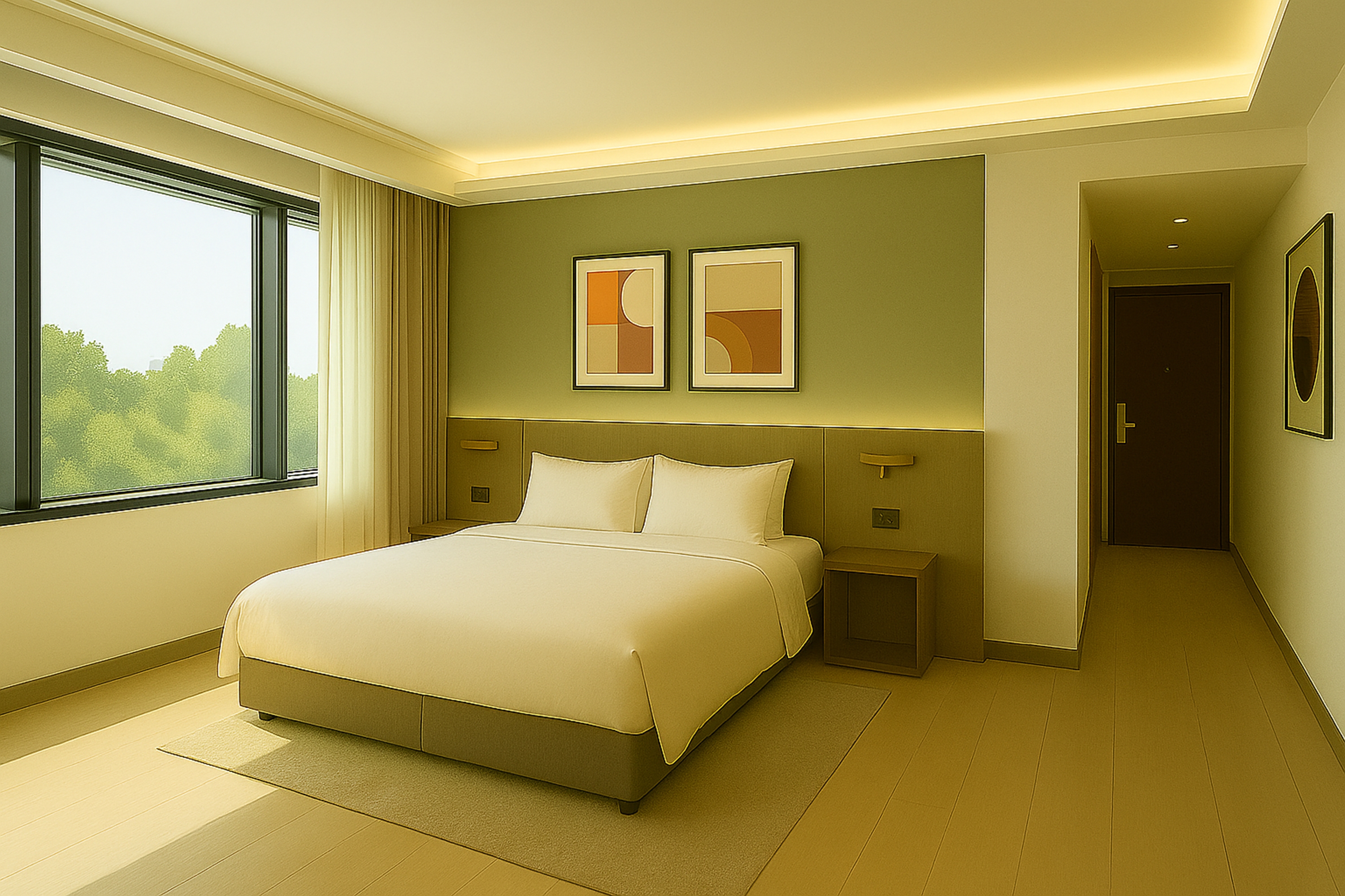 Guest room at the Ramada by Wyndham Arnavutkoy in Istanbul, Other than US/Canada