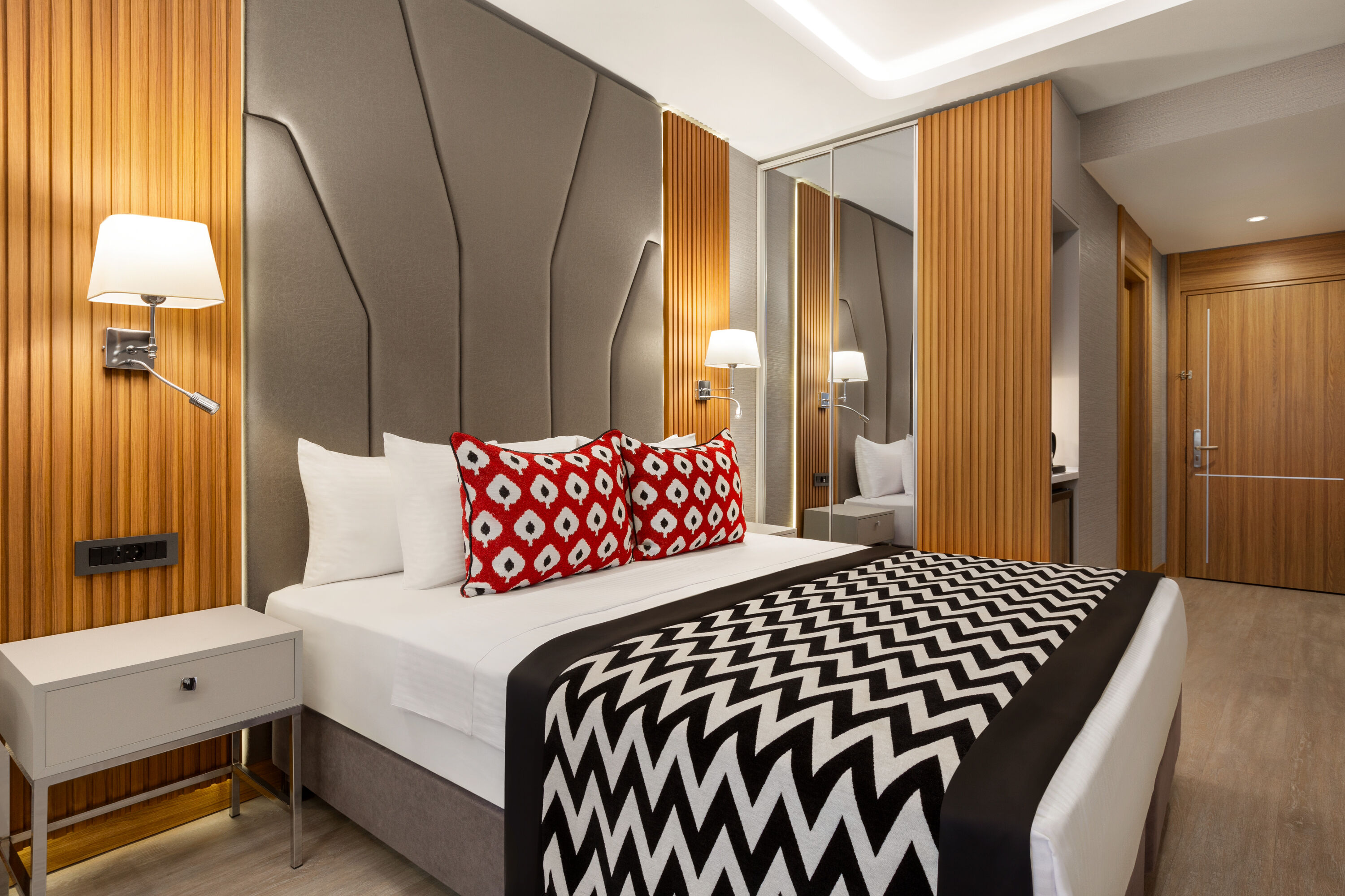 Guest room at the Ramada Encore by Wyndham Istanbul Sisli in Istanbul, Other than US/Canada