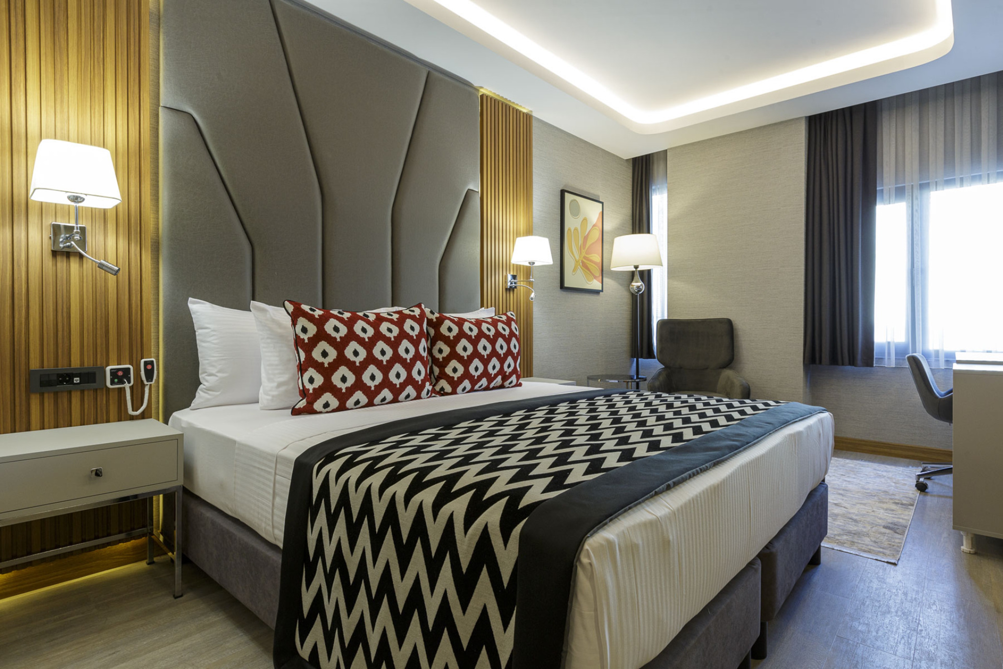 Guest room at the Ramada Encore by Wyndham Istanbul Sisli in Istanbul, Other than US/Canada