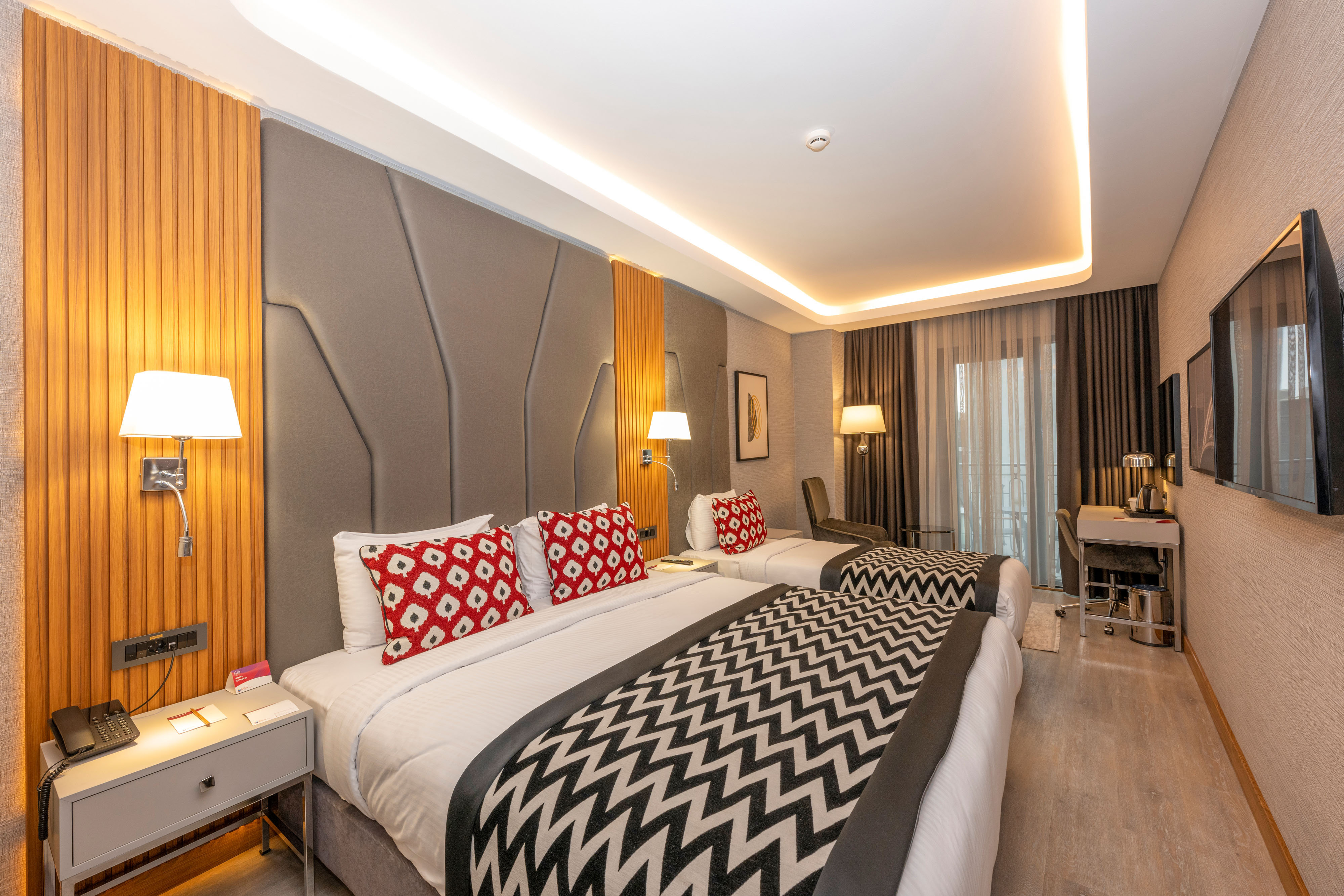Guest room at the Ramada Encore by Wyndham Istanbul Sisli in Istanbul, Other than US/Canada