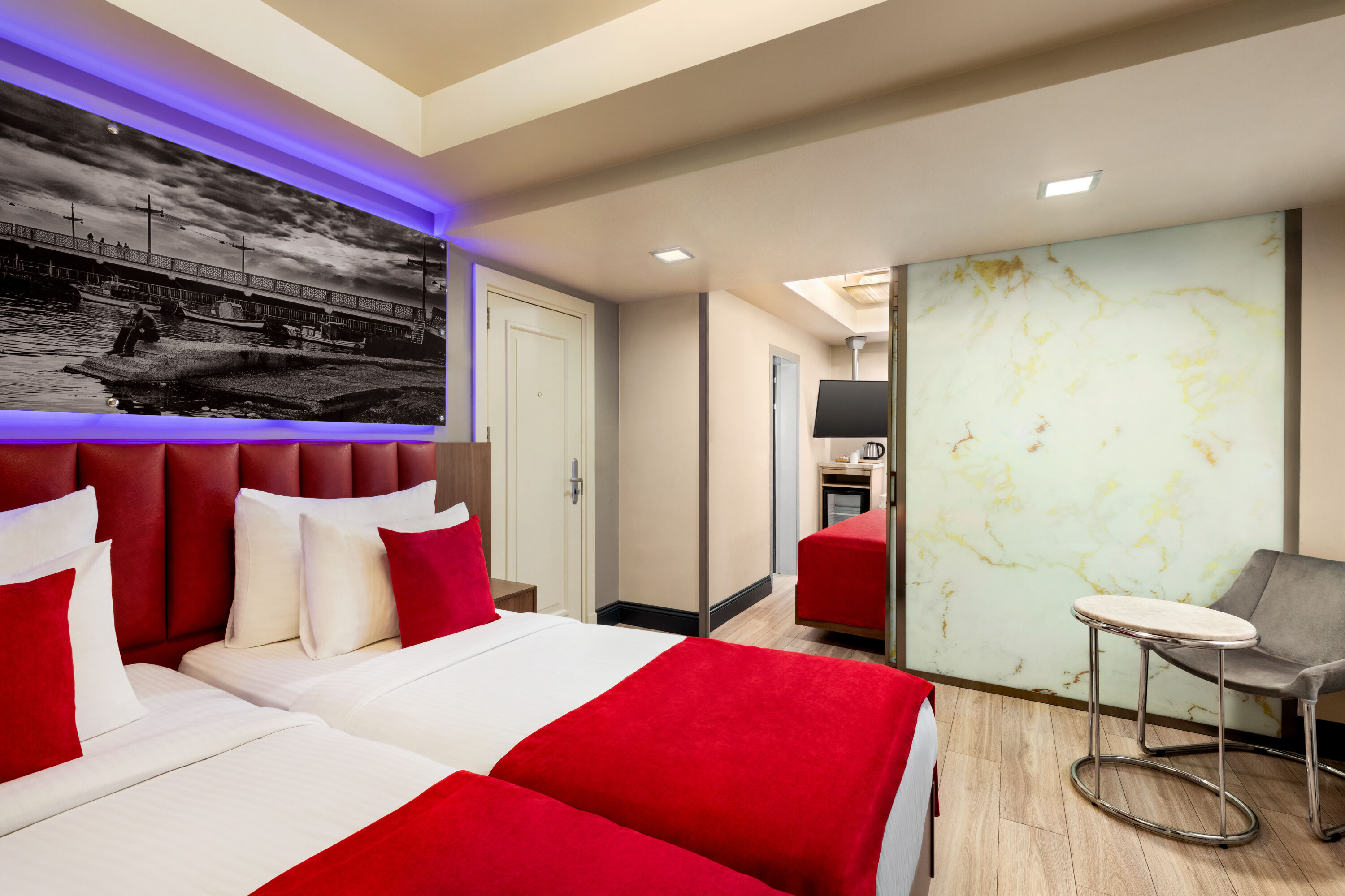 Guest room at the Ramada by Wyndham Istanbul Pera in Istanbul, Other than US/Canada