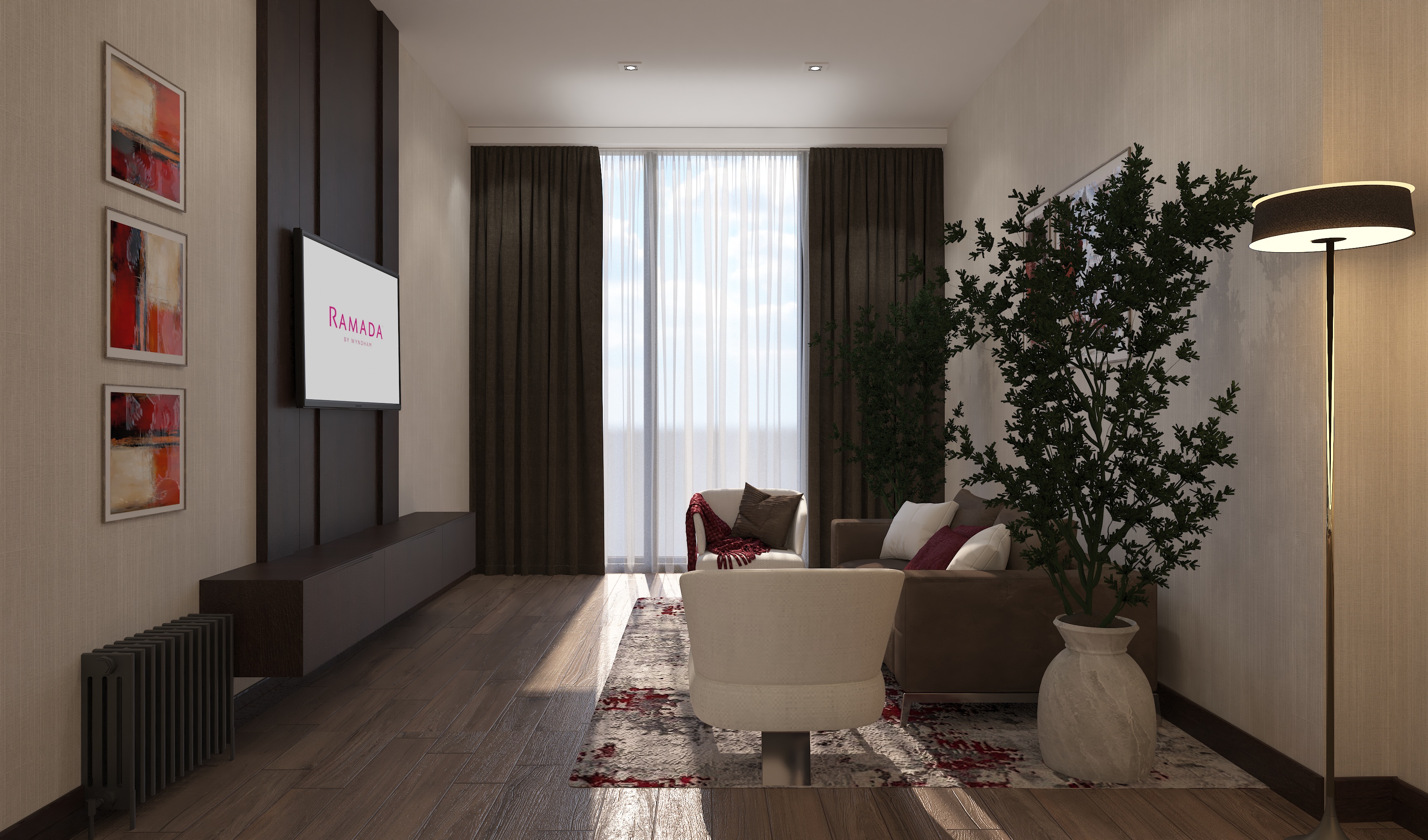 Guest room at the Ramada Residences by Wyndham Istanbul Haramidere in Istanbul, Other than US/Canada