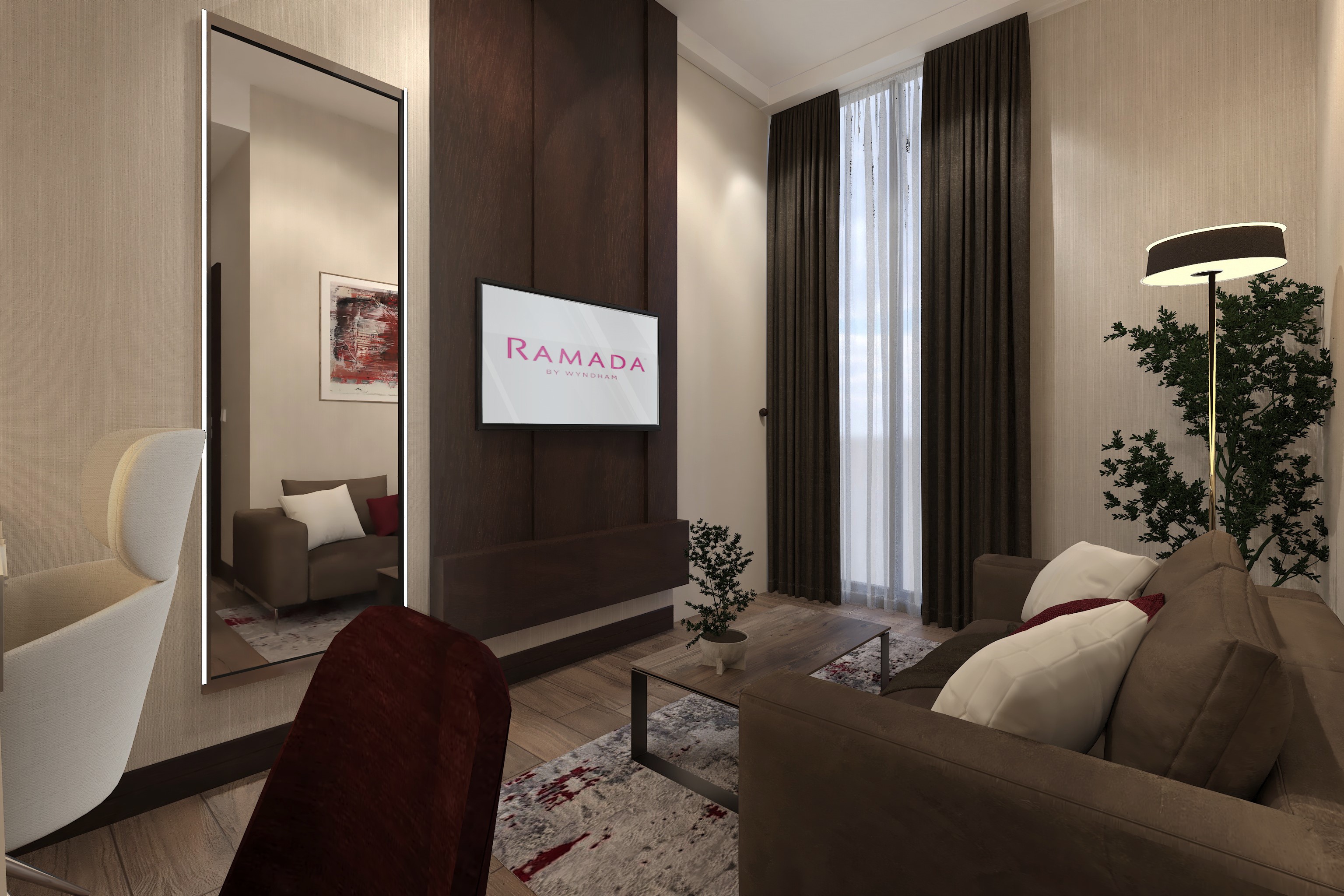 Guest room at the Ramada Residences by Wyndham Istanbul Haramidere in Istanbul, Other than US/Canada