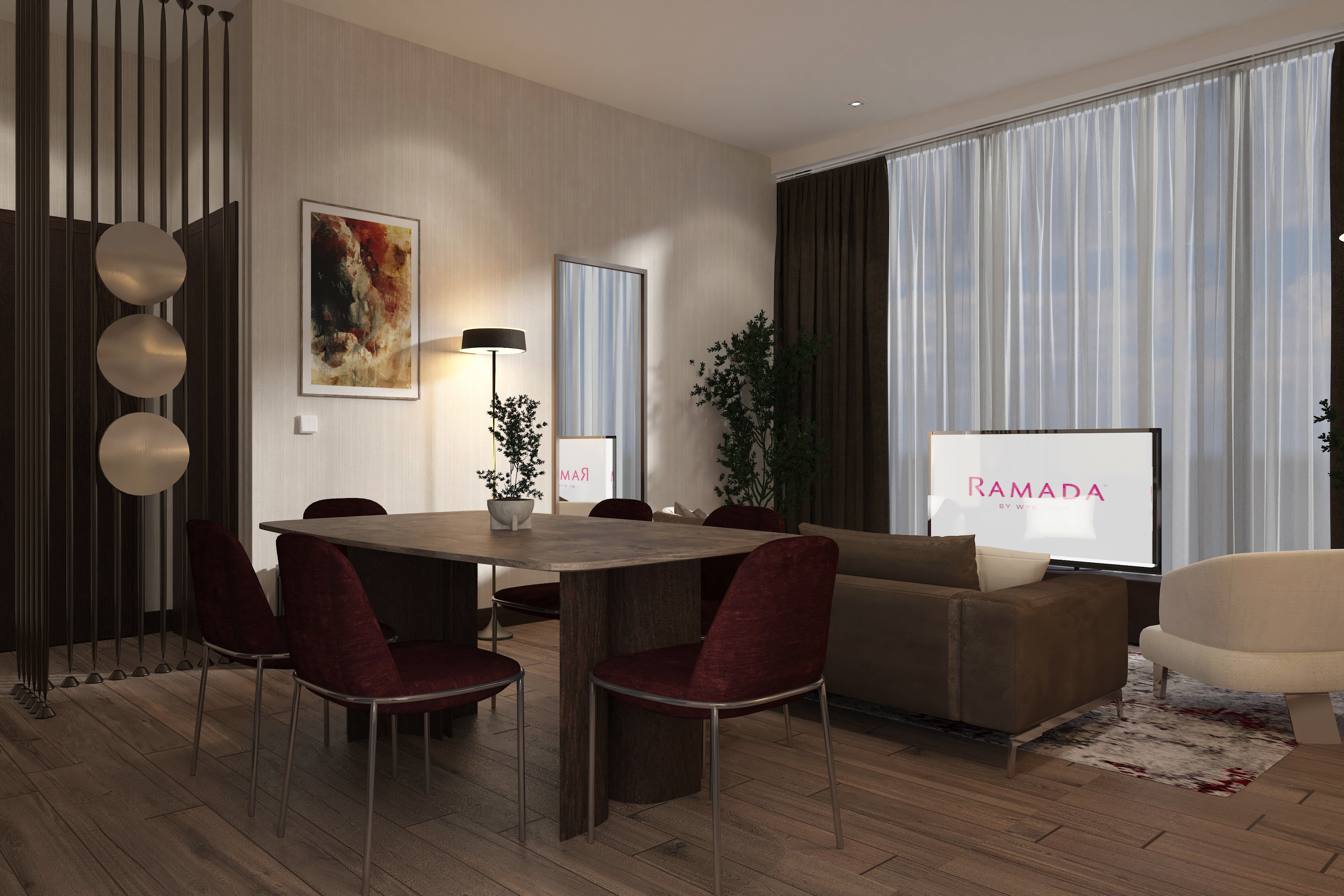 Guest room at the Ramada Residences by Wyndham Istanbul Haramidere in Istanbul, Other than US/Canada