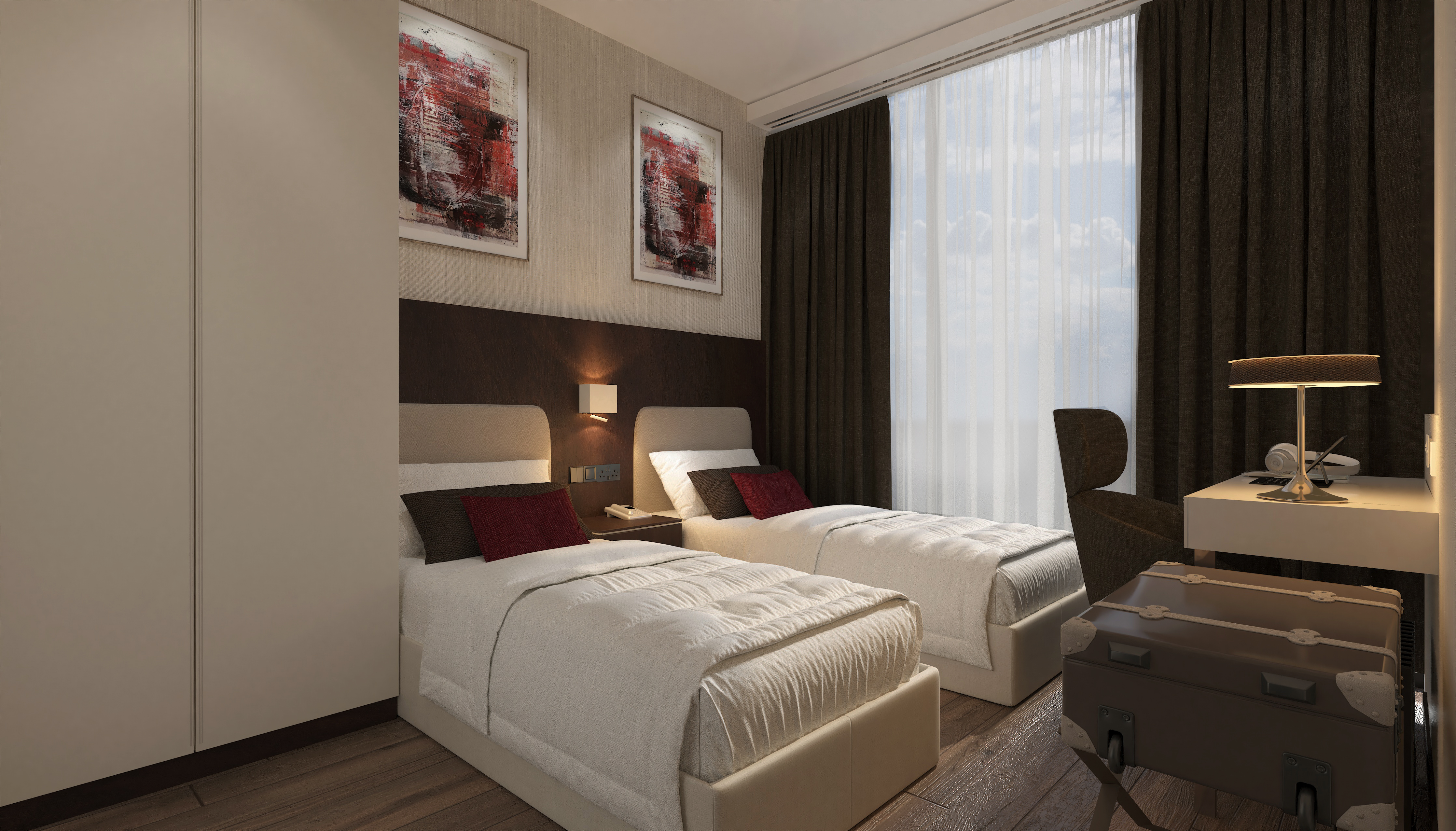 Guest room at the Ramada Residences by Wyndham Istanbul Haramidere in Istanbul, Other than US/Canada