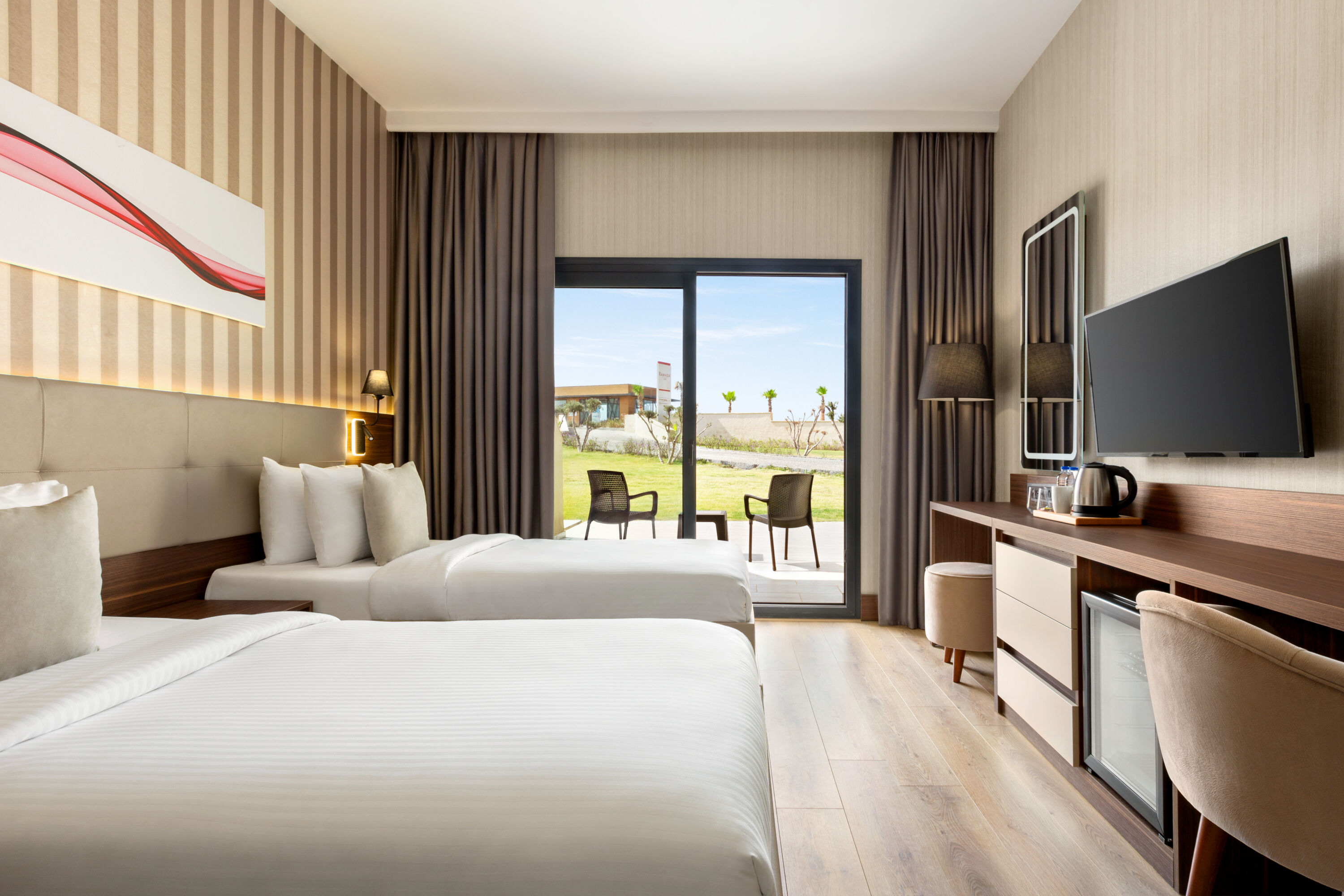 Guest room at the Ramada by Wyndham Cesme in Izmir, Other than US/Canada