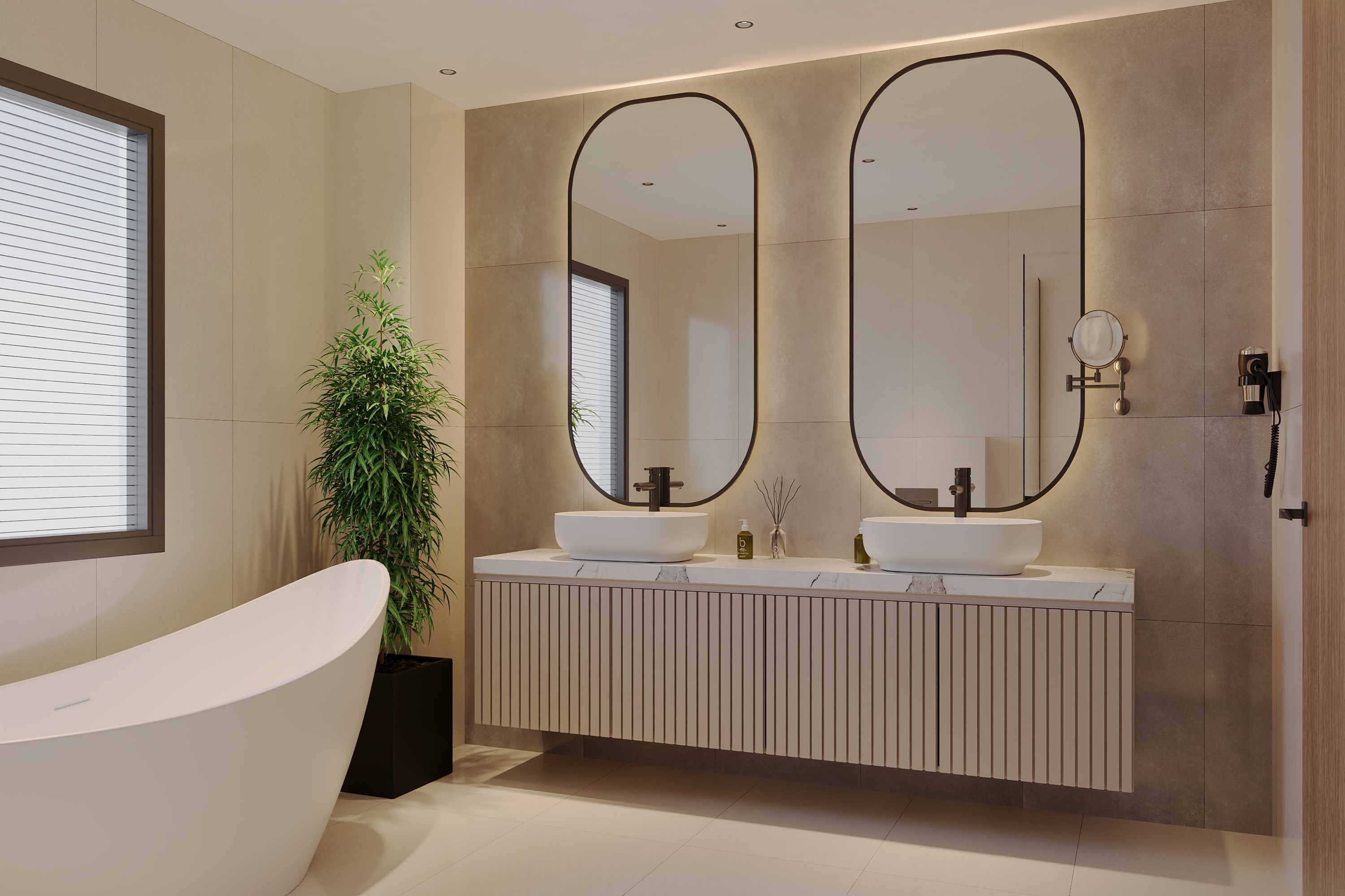 Guest room bath at the Ramada Encore by Wyndham Midyat in Mardin, Other than US/Canada