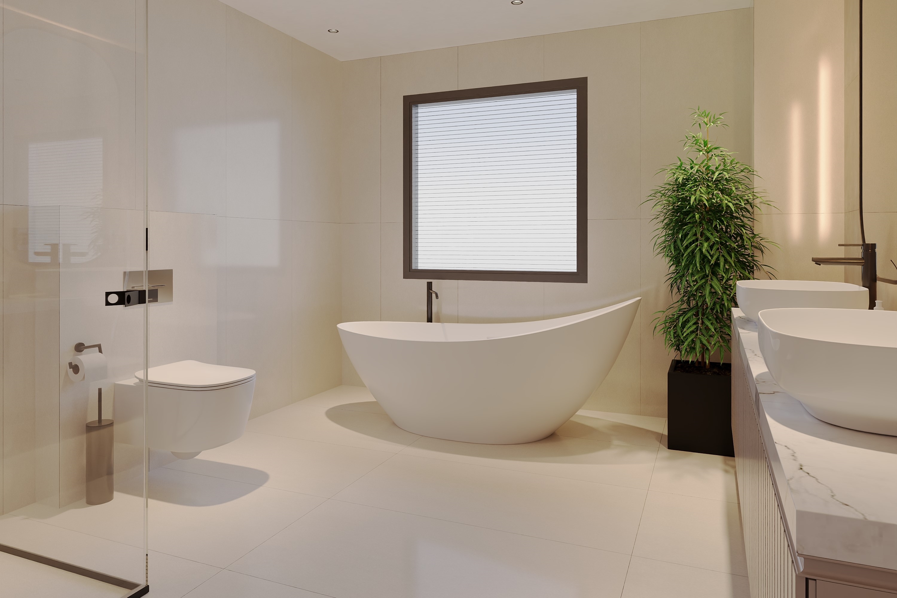 Guest room bath at the Ramada Encore by Wyndham Midyat in Mardin, Other than US/Canada