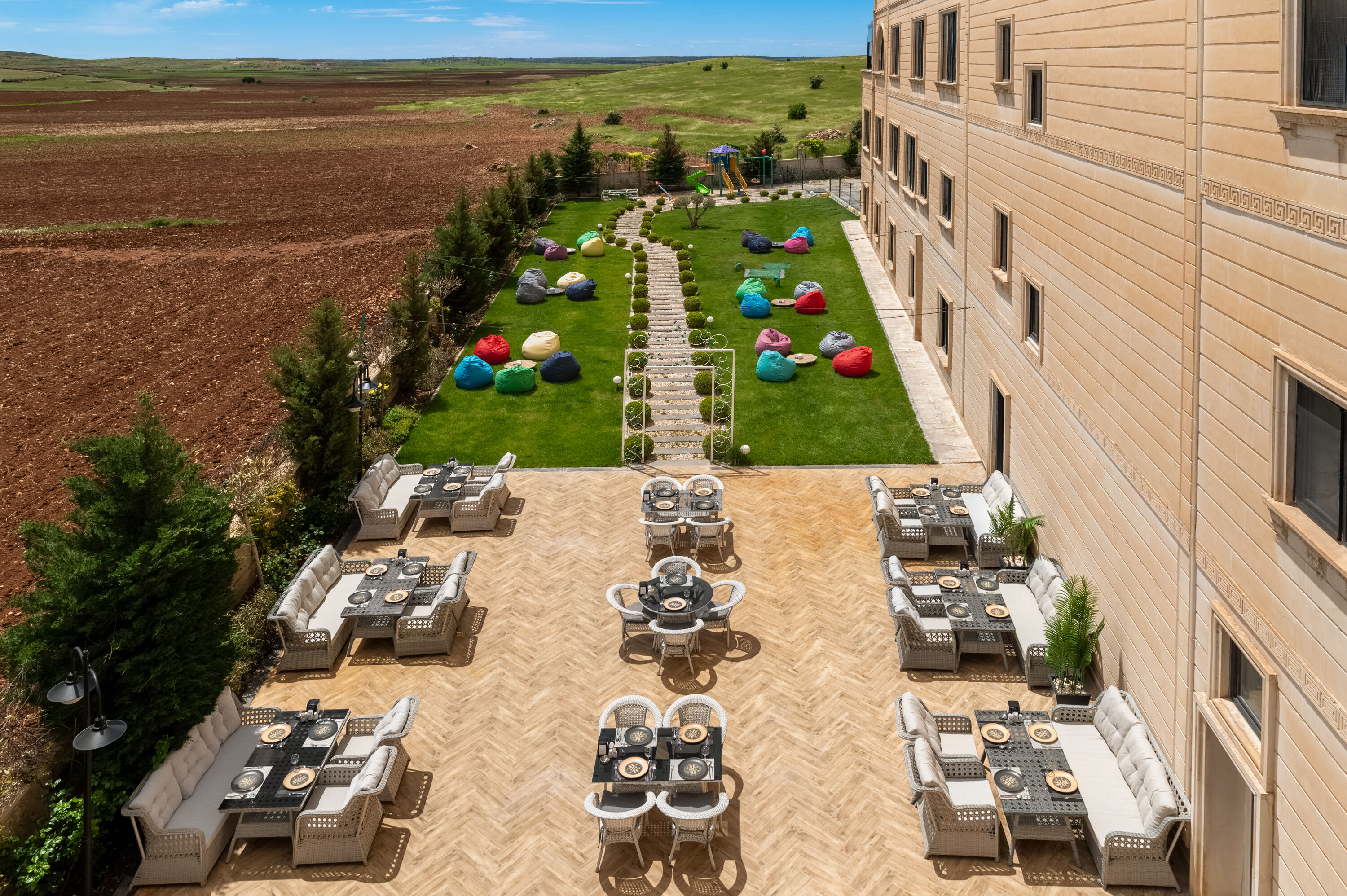 Bar patio at Ramada Encore by Wyndham Midyat in Mardin, Other than US/Canada