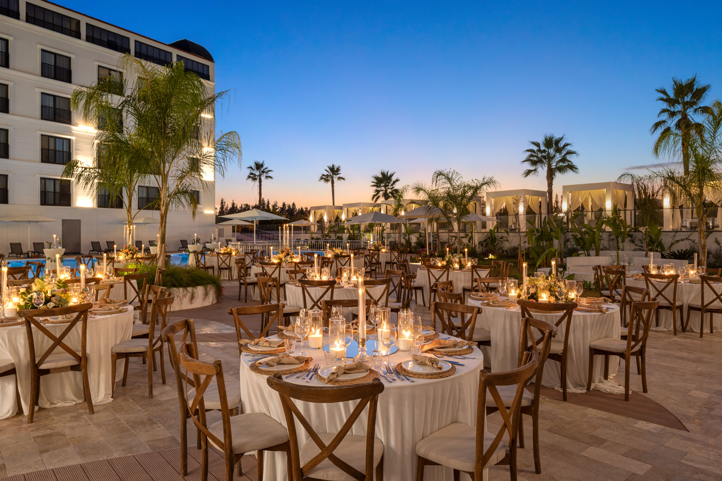 Meeting room banquet rounds at Ramada by Wyndham Dalaman in Mugla, Other than US/Canada