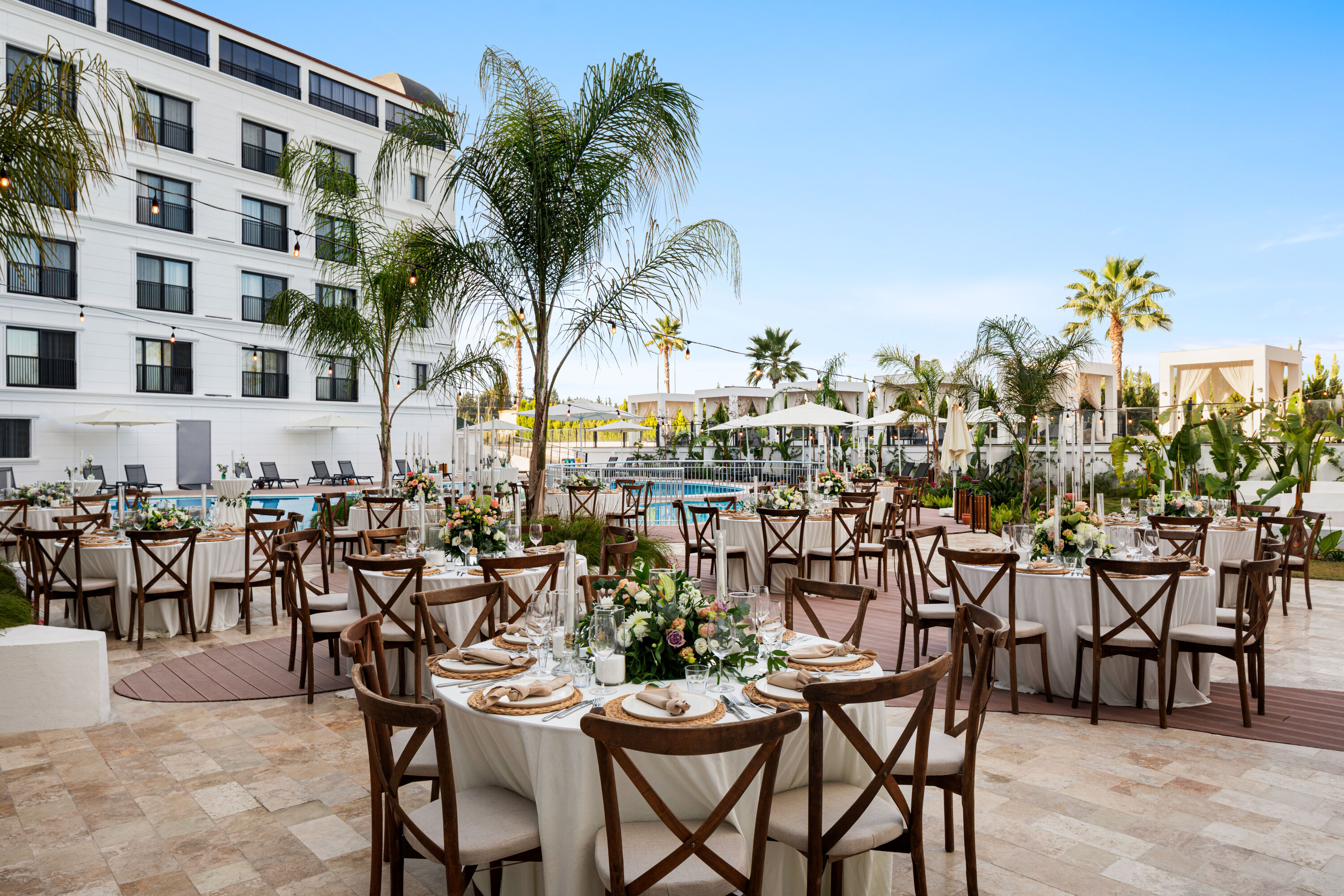 Meeting room banquet rounds at Ramada by Wyndham Dalaman in Mugla, Other than US/Canada