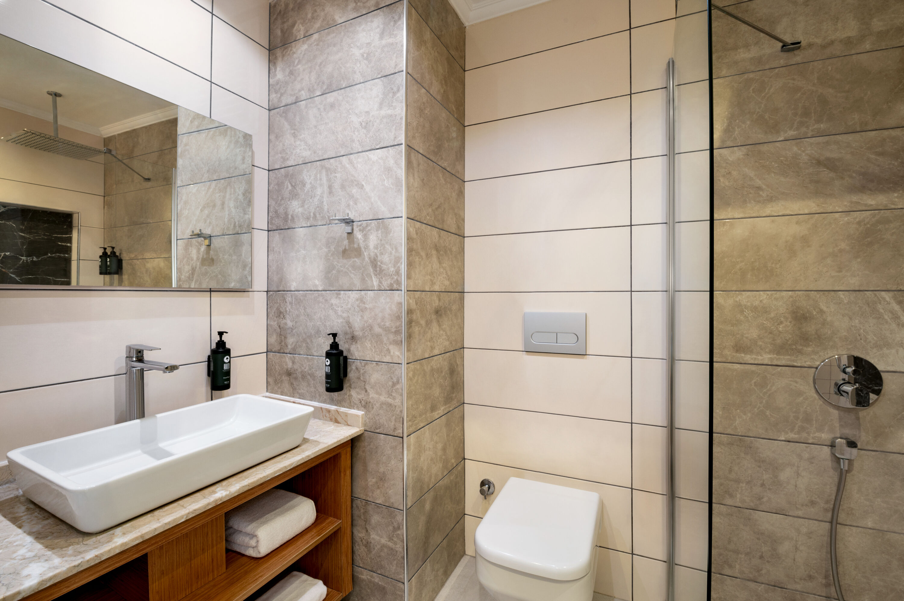 Guest room bath at the Ramada by Wyndham Fethiye Oludeniz in Mugla, Other than US/Canada