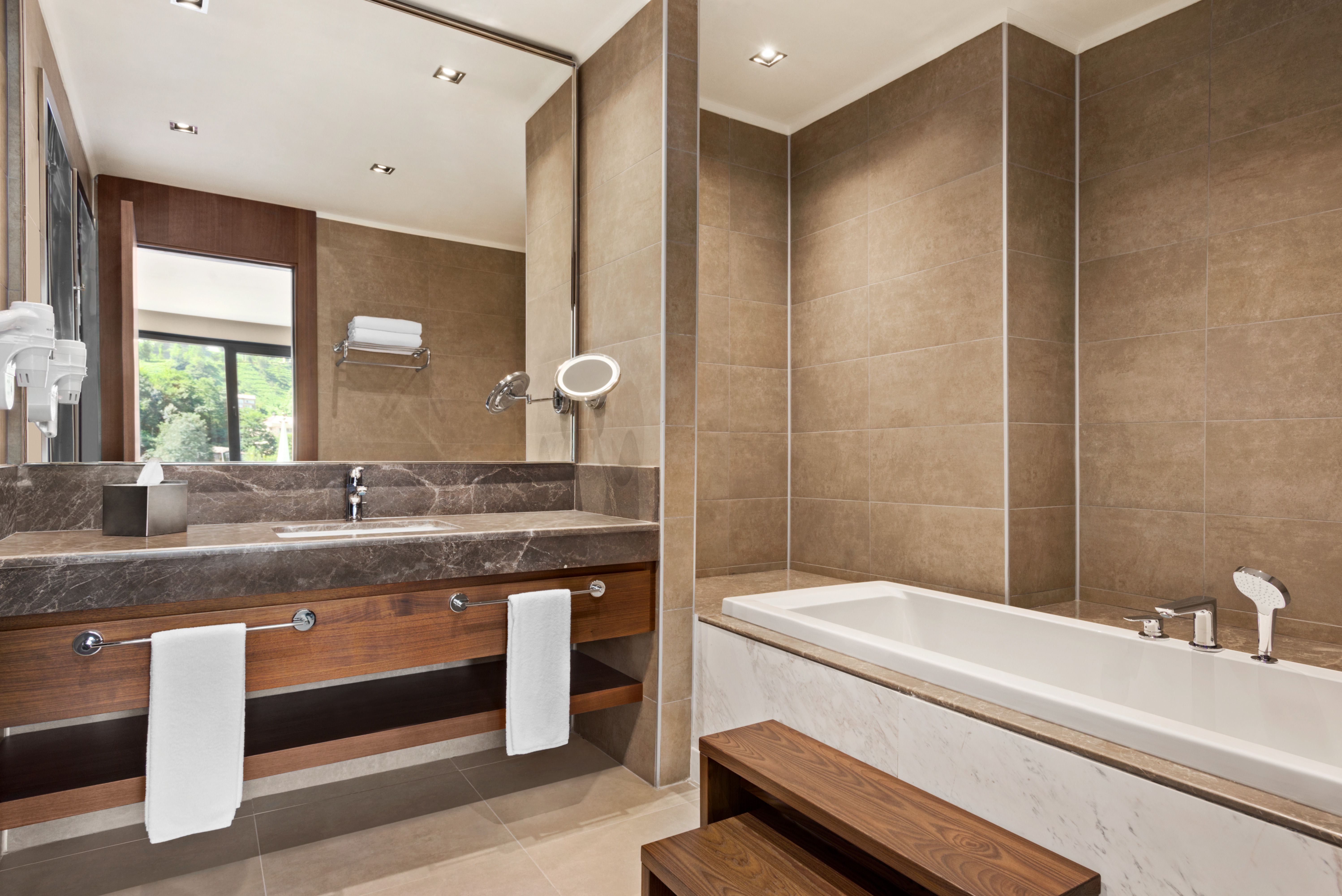 Guest room bath at the Ramada by Wyndham Rize Findikli in Rize, Other than US/Canada