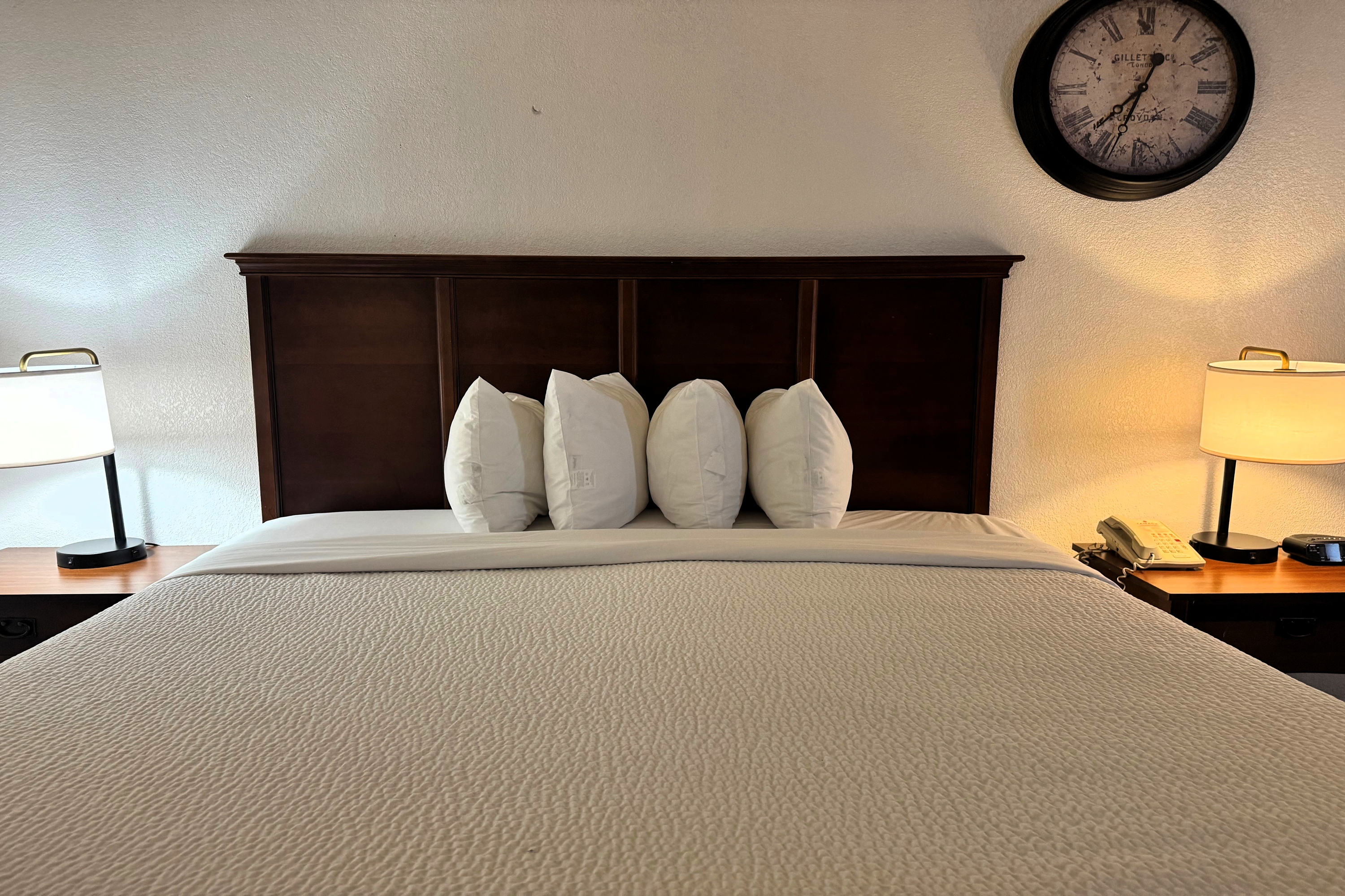 Guest room at the Ramada by Wyndham Birmingham Airport in Birmingham, Alabama