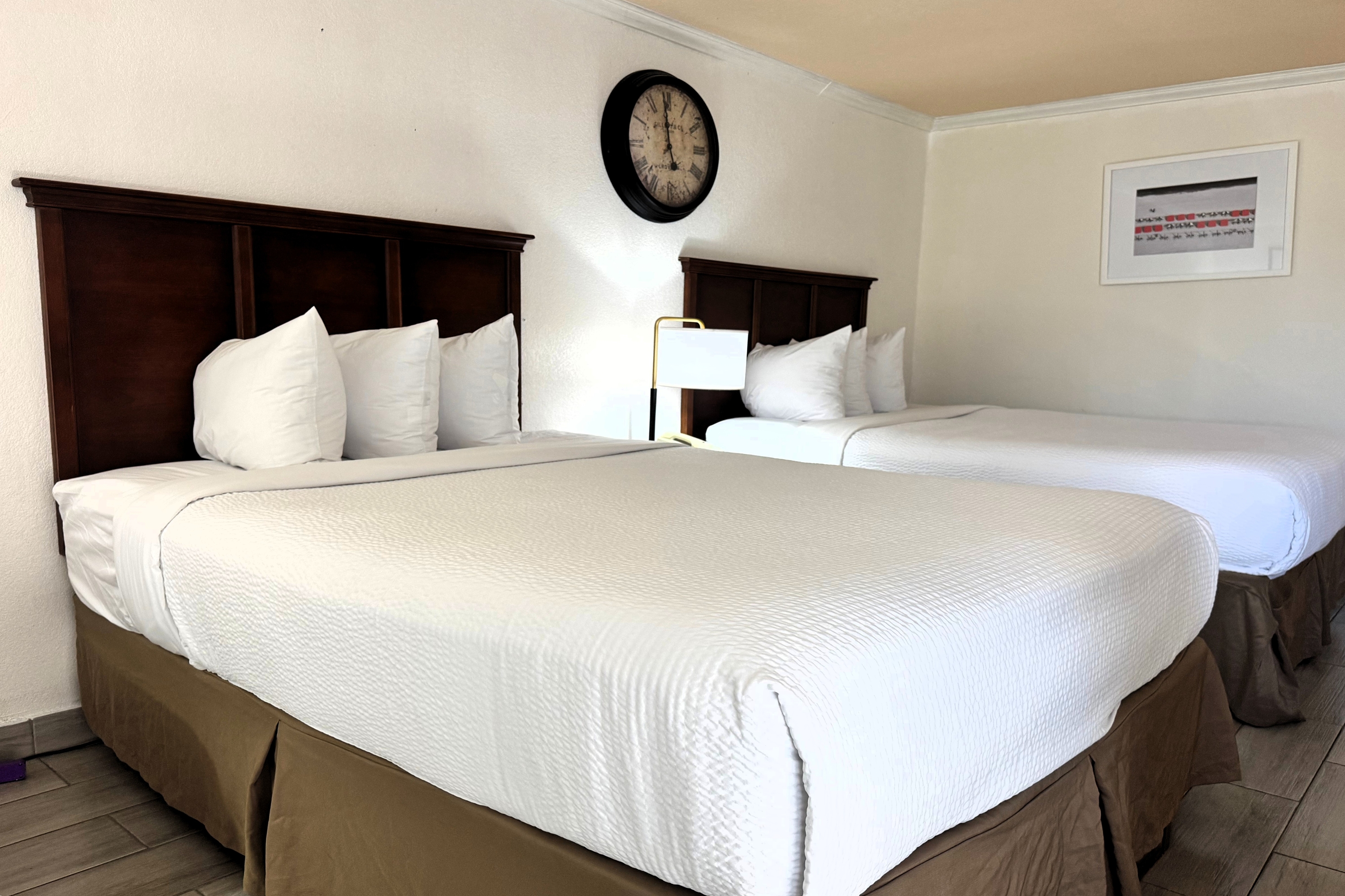 Guest room at the Ramada by Wyndham Birmingham Airport in Birmingham, Alabama