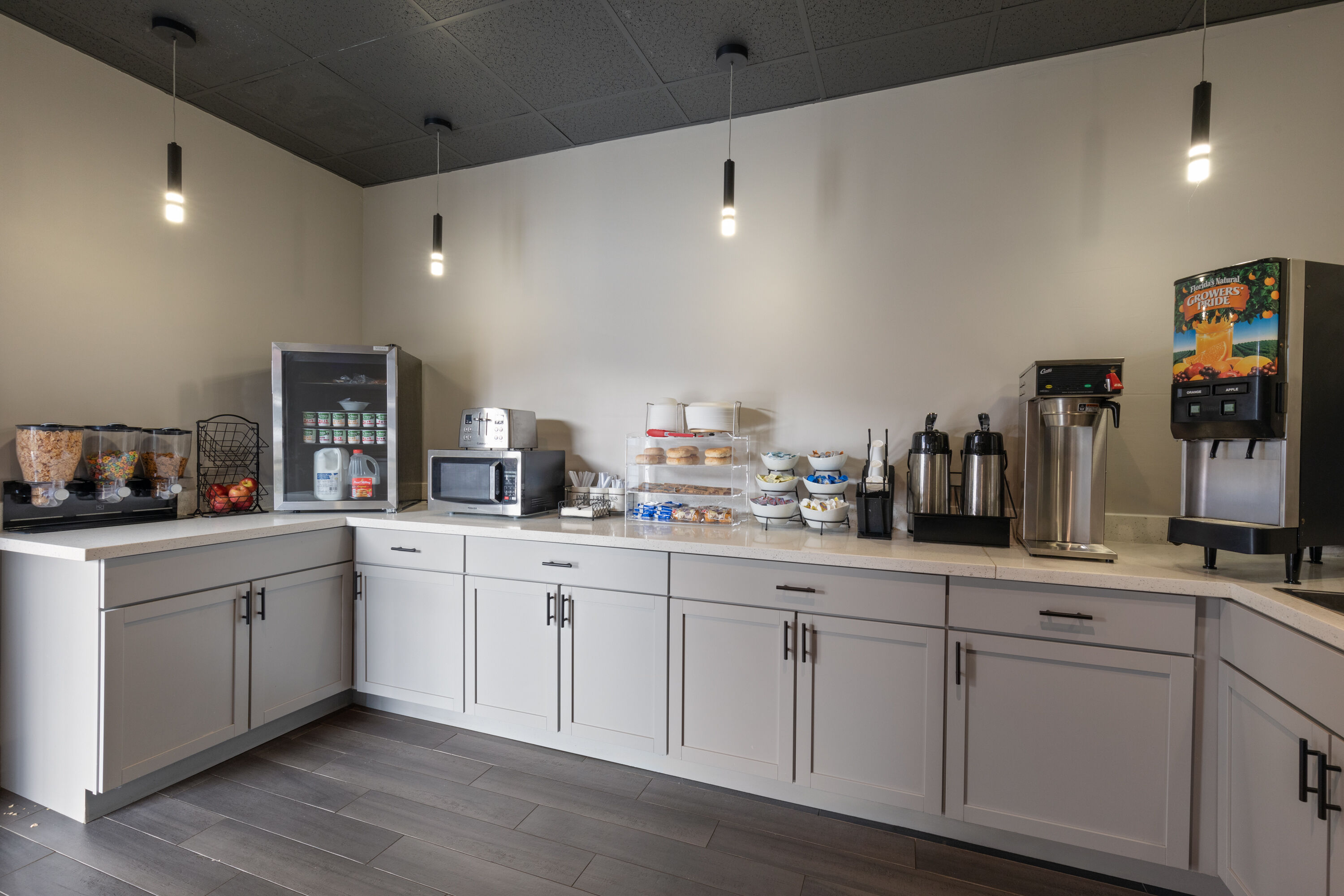 Free breakfast at Ramada by Wyndham Studio Suites Dothan in Dothan, Alabama