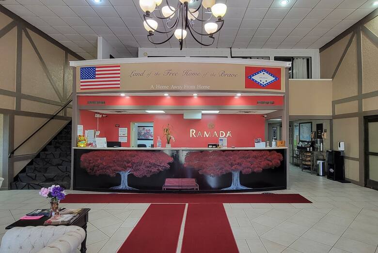 Ramada Mountain Home hotel lobby in Mountain Home, Arkansas