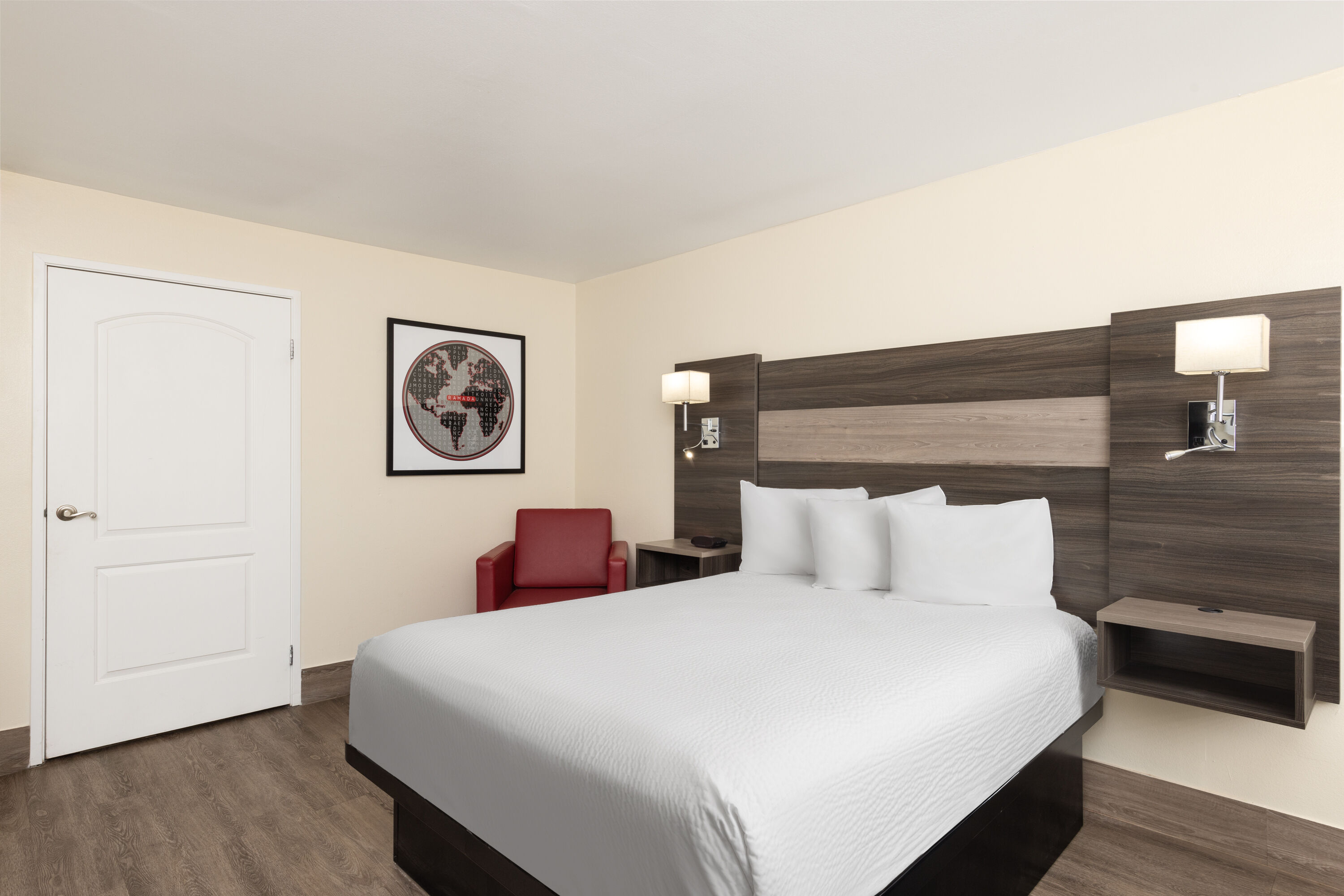 Guest room at the Ramada by Wyndham Kingman in Kingman, Arizona