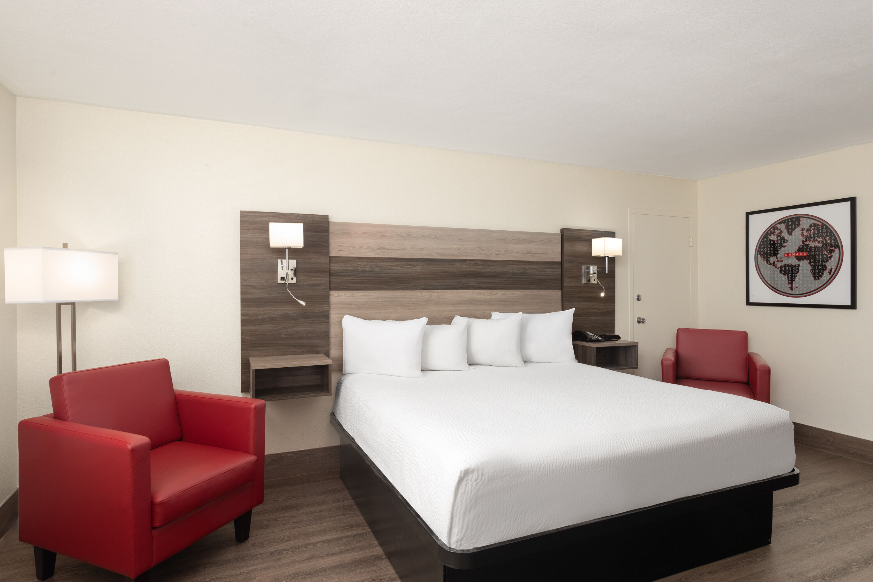 Guest room at the Ramada by Wyndham Kingman in Kingman, Arizona