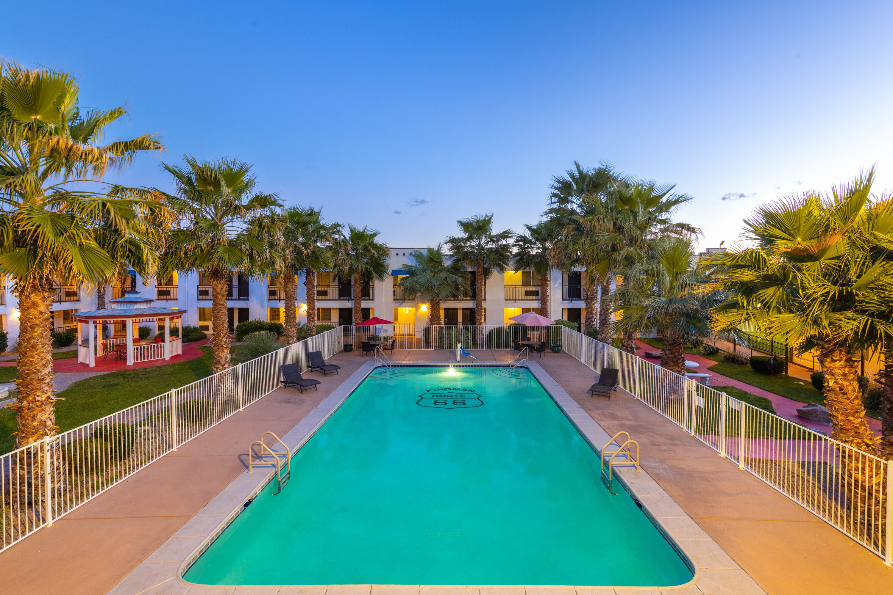 Pool night image at the Ramada by Wyndham Kingman in Kingman, Arizona