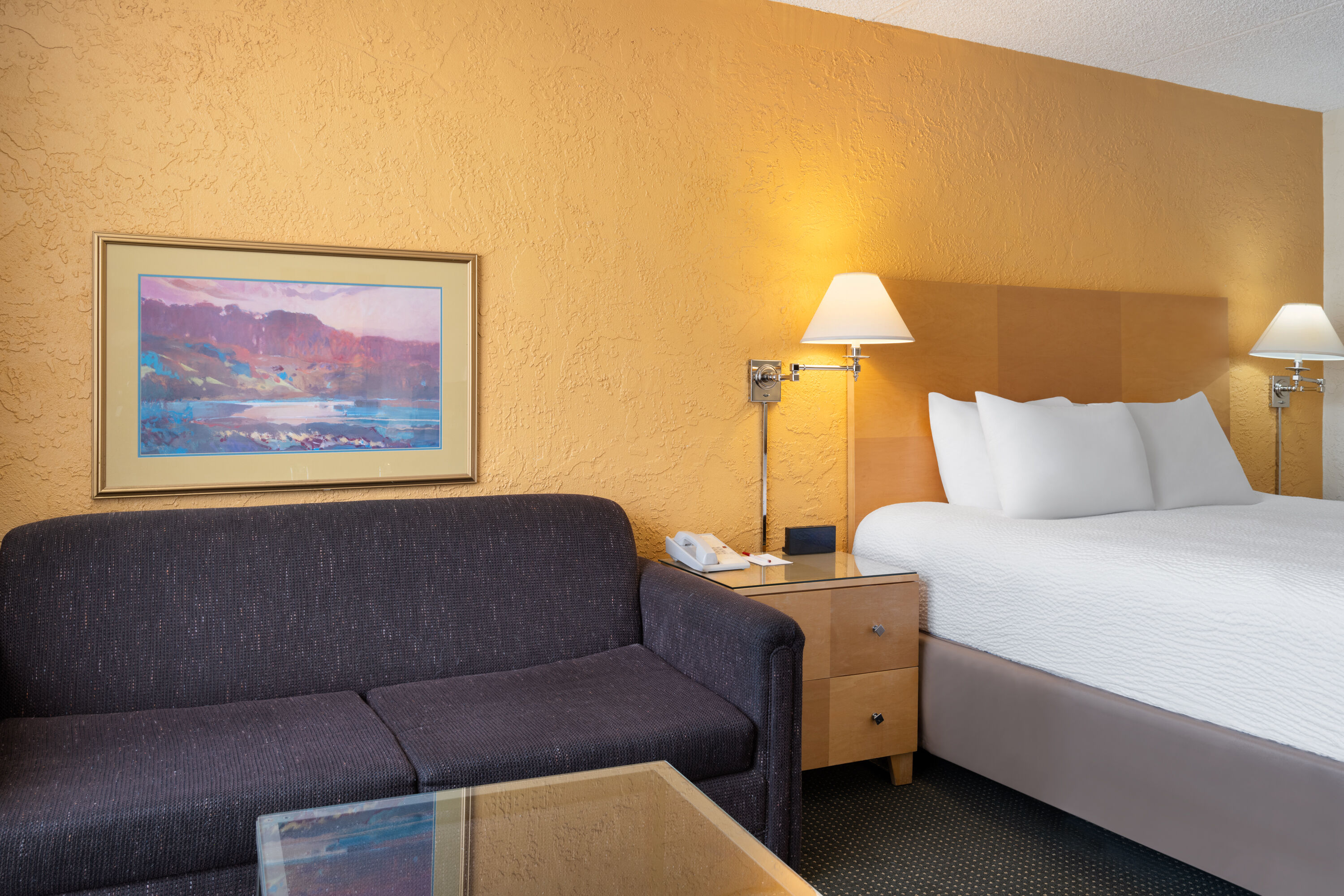 Guest room at the Ramada by Wyndham Tucson in Tucson, Arizona