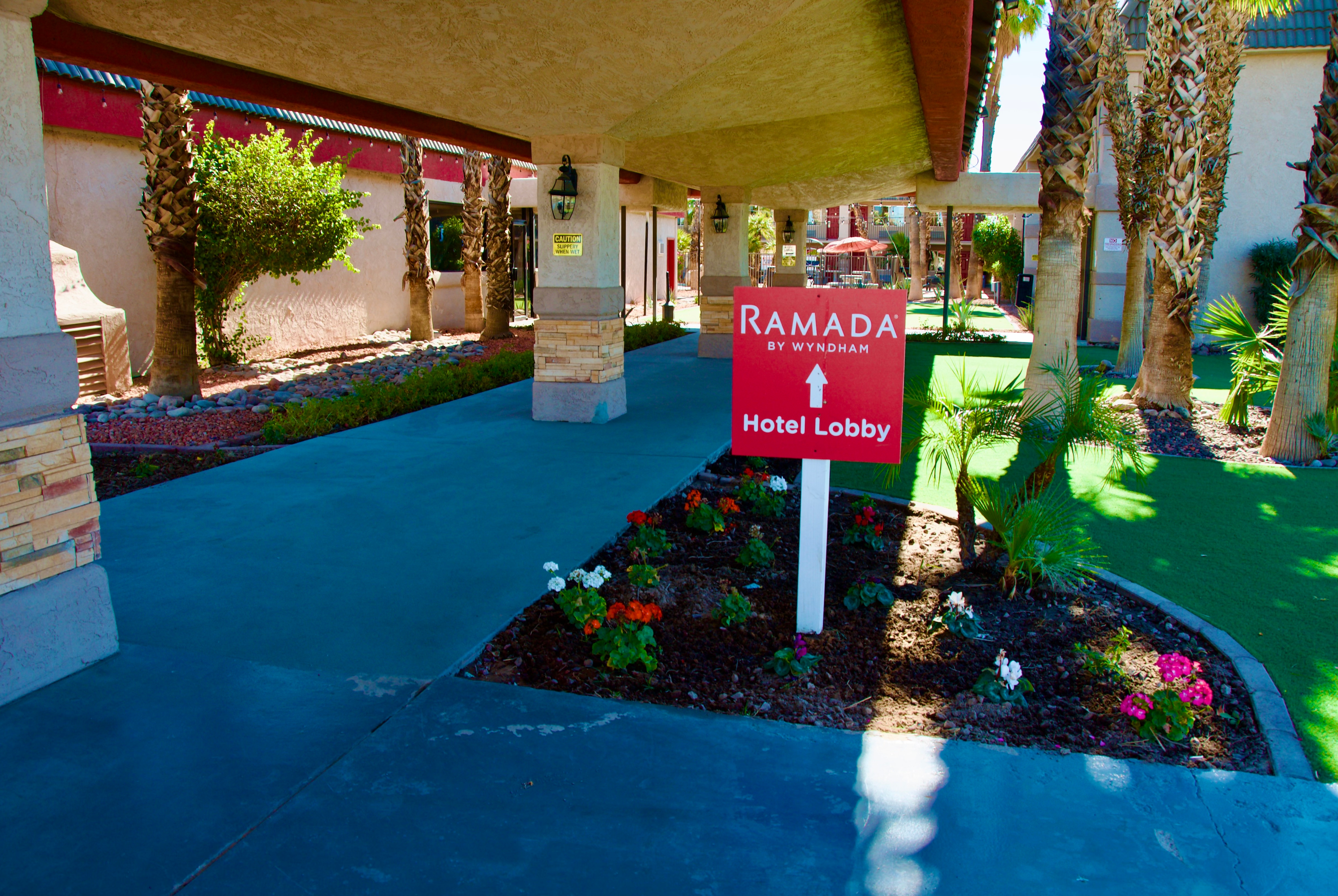Exterior of Ramada by Wyndham Yuma hotel in Yuma, Arizona