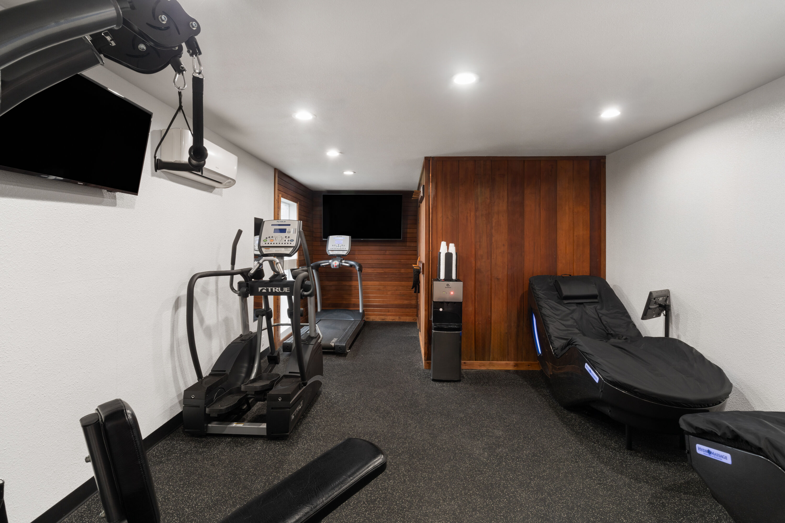 Fitness room at Ramada Bayside Inn & Suites Eureka in Eureka, California