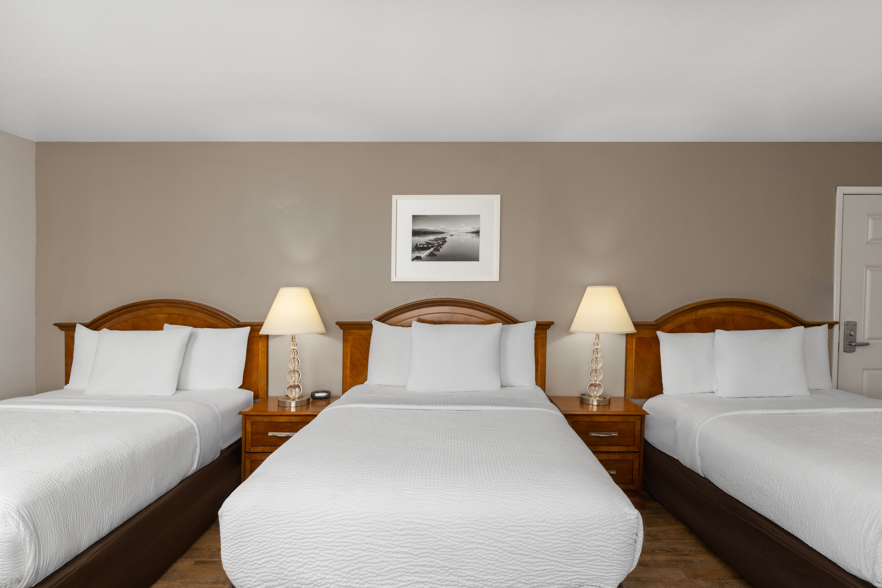 Guest room at the Ramada Bayside Inn & Suites Eureka in Eureka, California