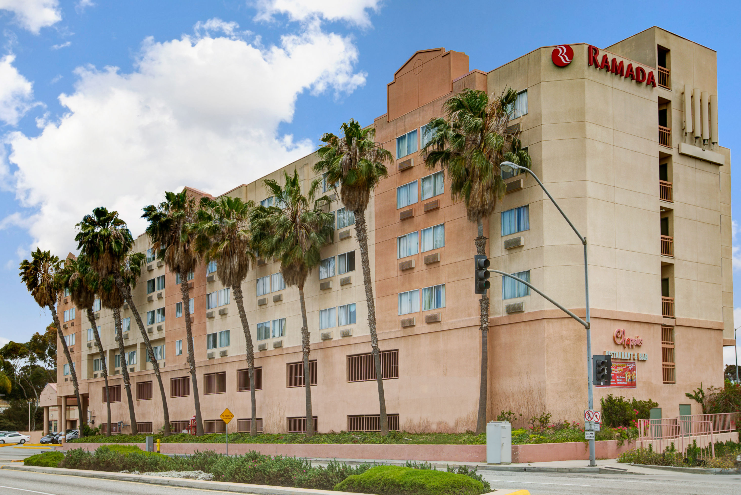 Exterior of Ramada by Wyndham Hawthorne/LA Stadium hotel in Hawthorne, California