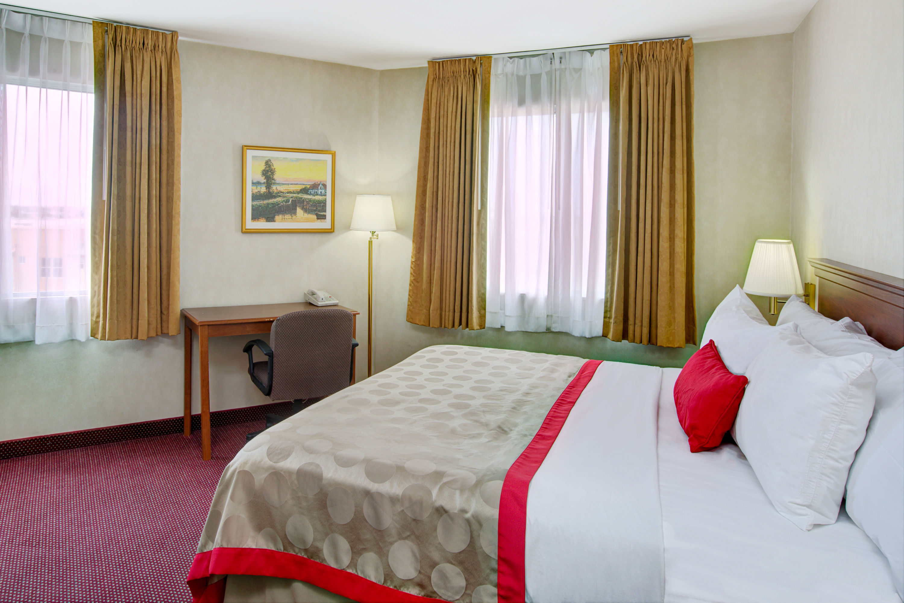 Guest room at the Ramada by Wyndham Hawthorne/LA Stadium in Hawthorne, California