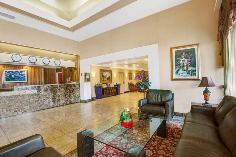 Ramada Hawthorne/LAX hotel lobby in Hawthorne, California