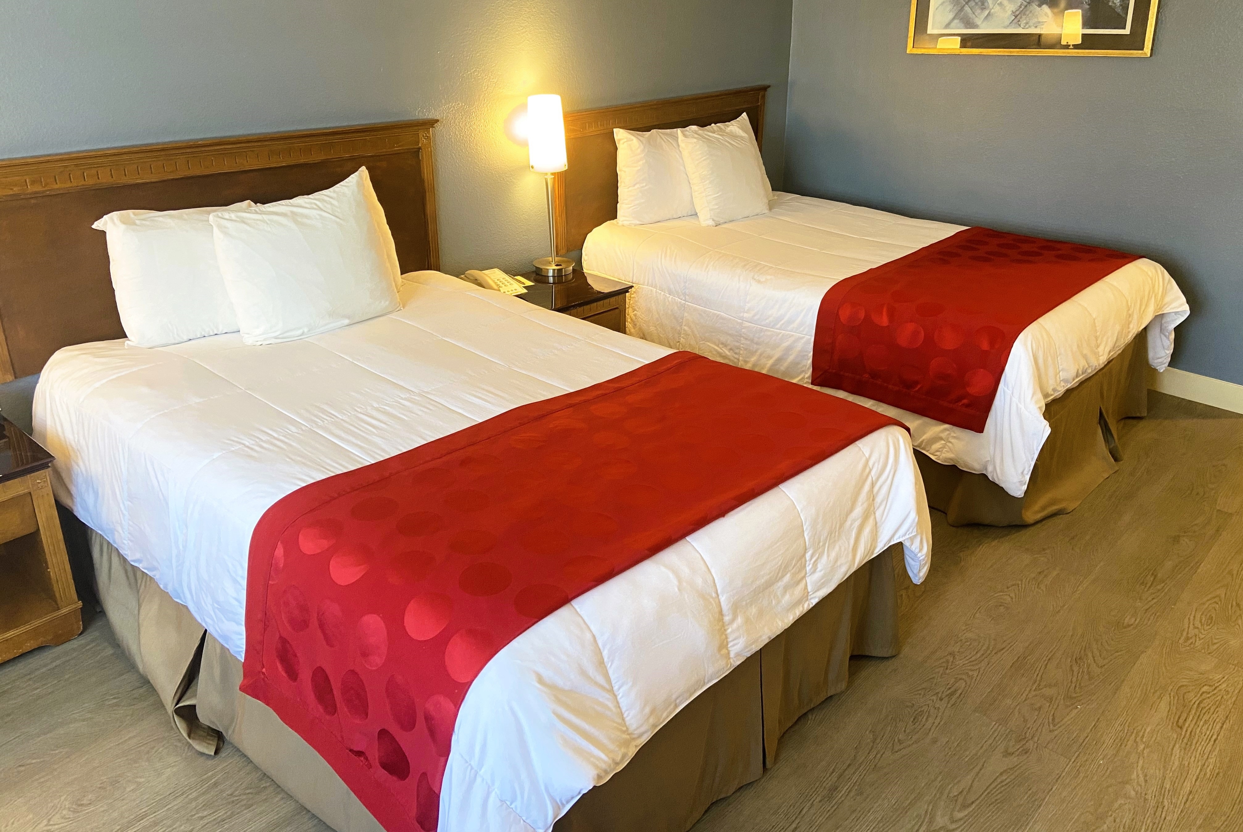 Guest room at the Ramada by Wyndham Los Angeles/Koreatown West in Los Angeles, California