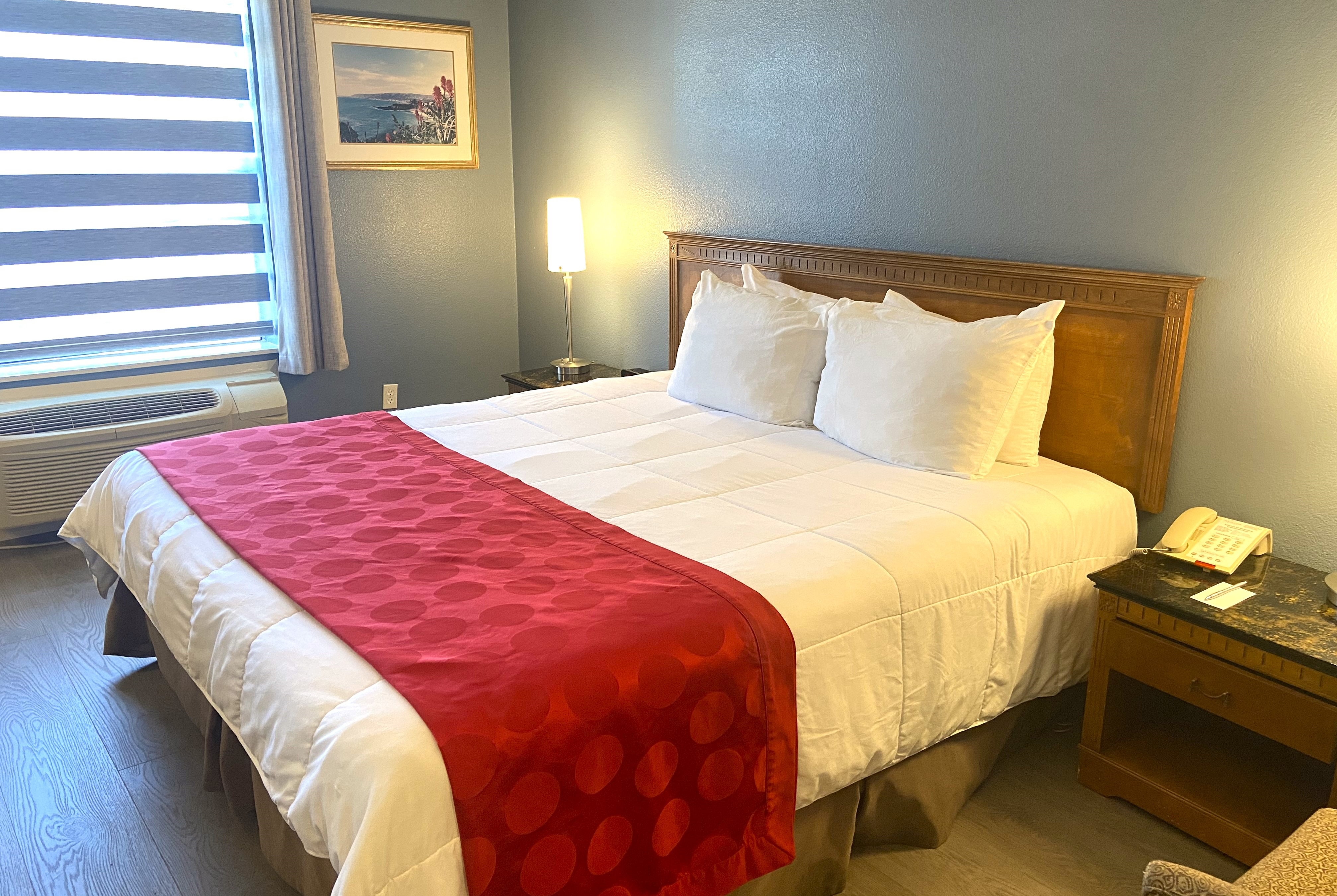 Guest room at the Ramada by Wyndham Los Angeles/Koreatown West in Los Angeles, California