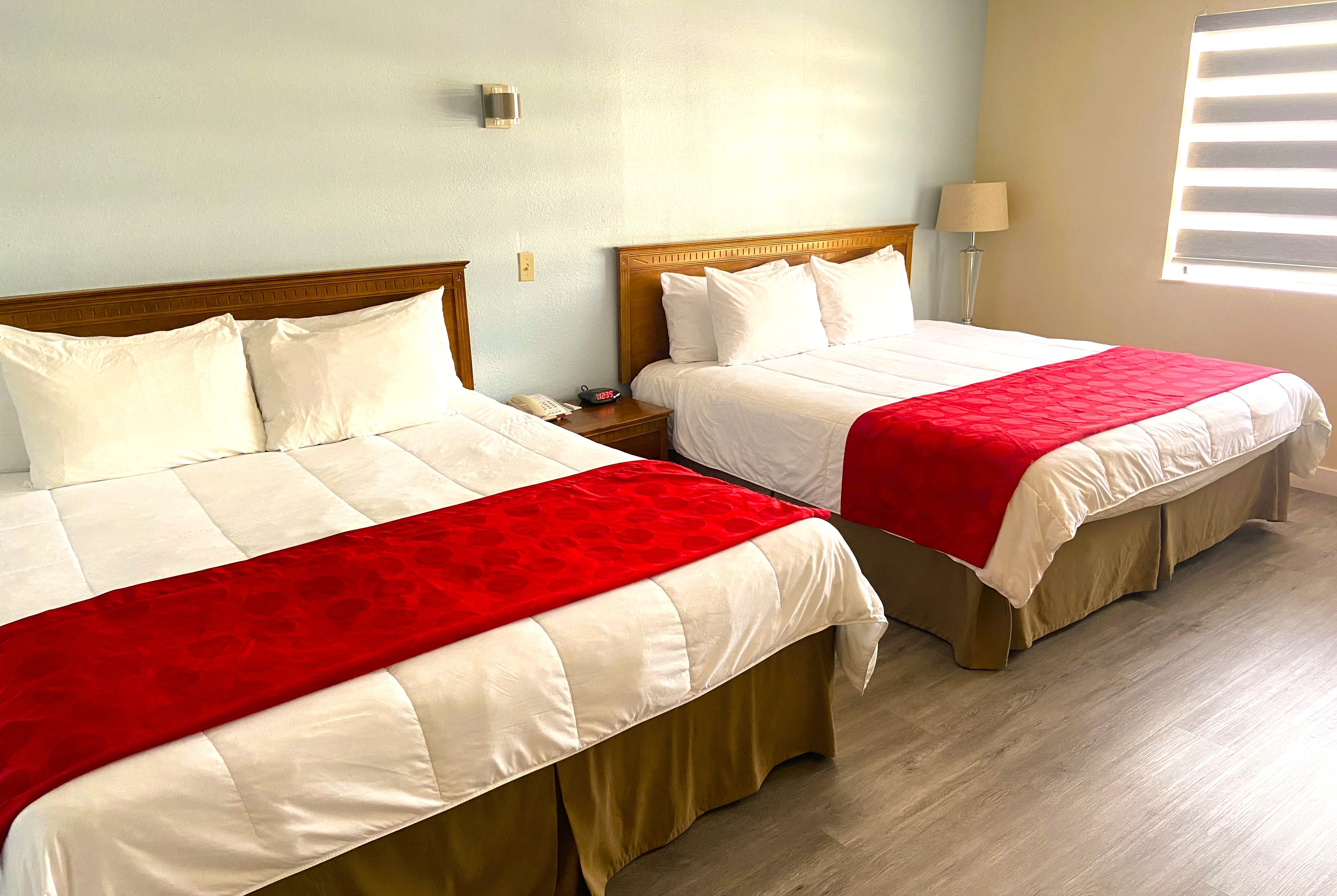 Guest room at the Ramada by Wyndham Los Angeles/Koreatown West in Los Angeles, California