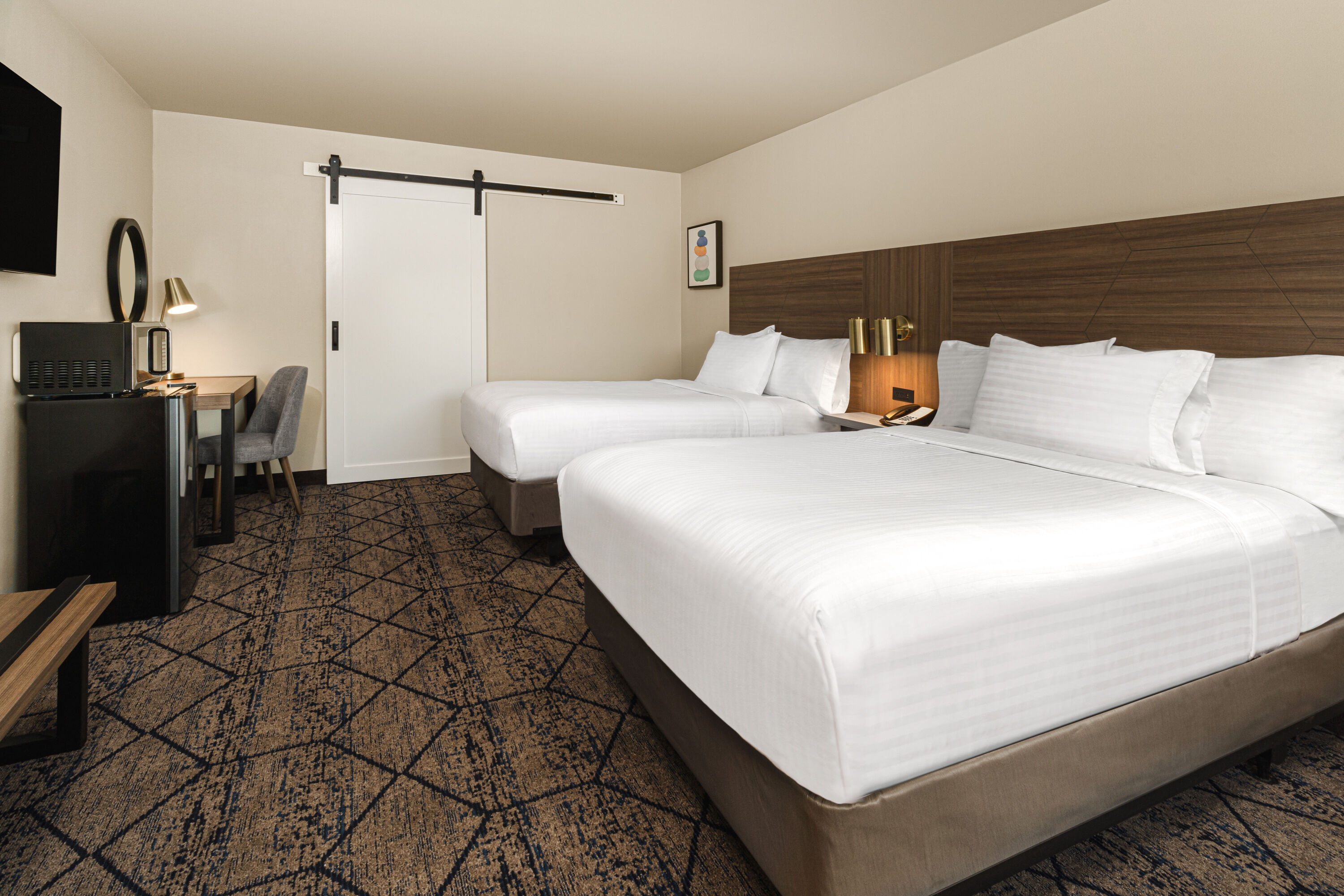 Guest room at the Ramada by Wyndham Modesto Yosemite Area in Modesto, California